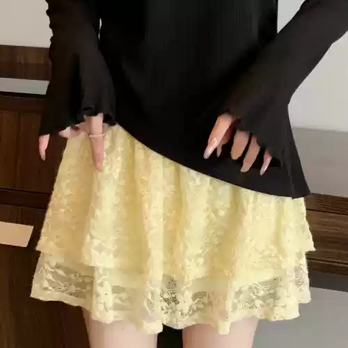 Spring lace skirt