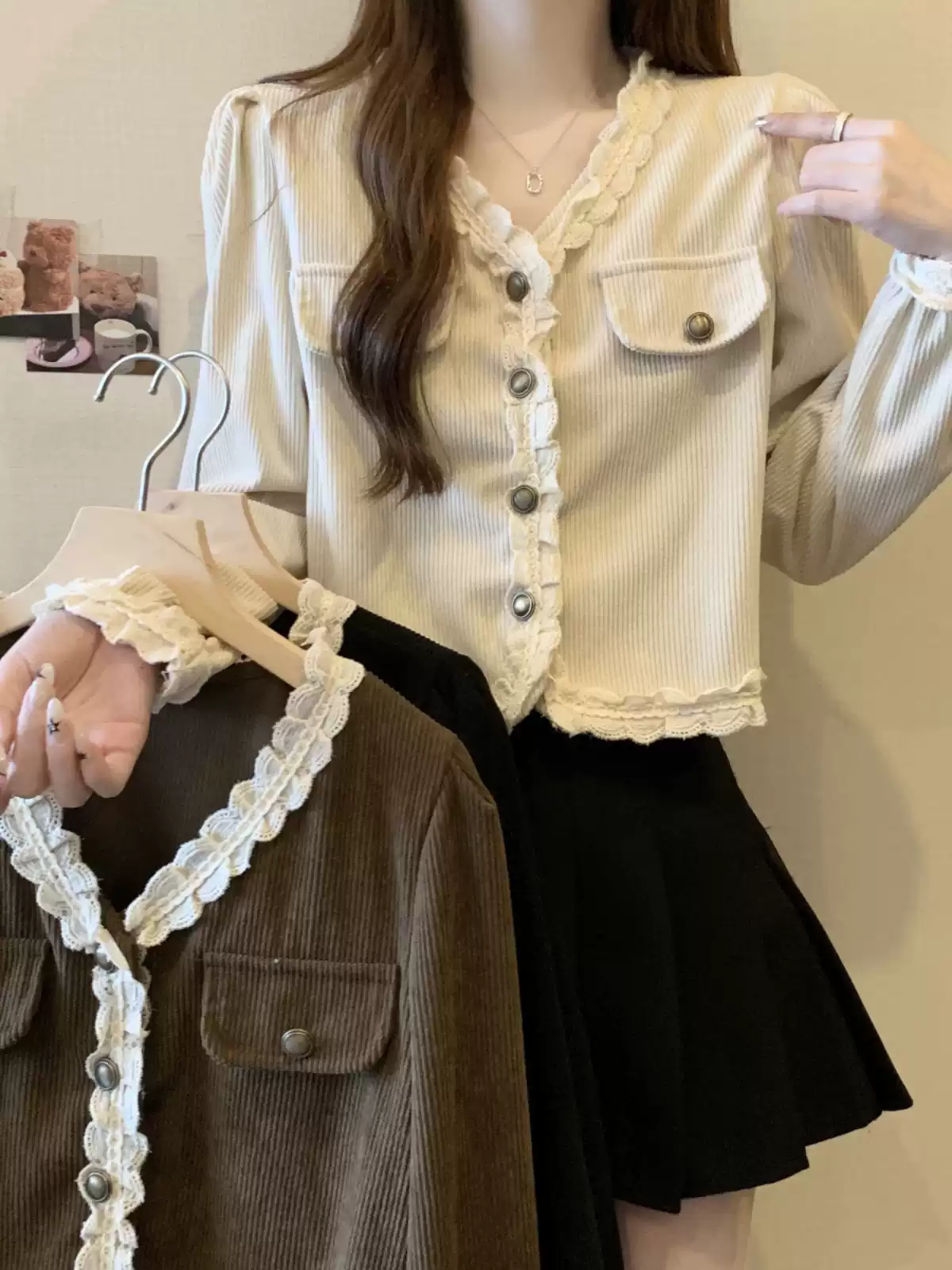 French style shirt top