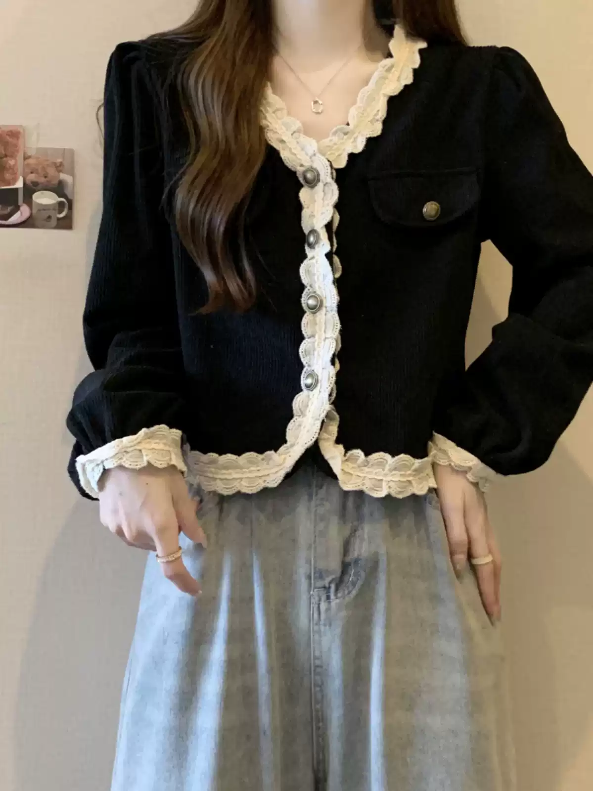French style shirt top