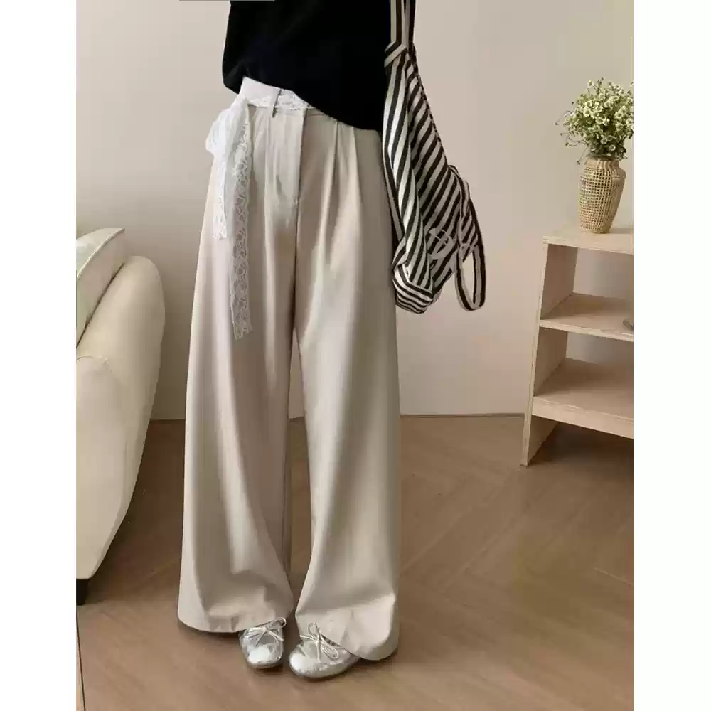 Loose drape suit trousers