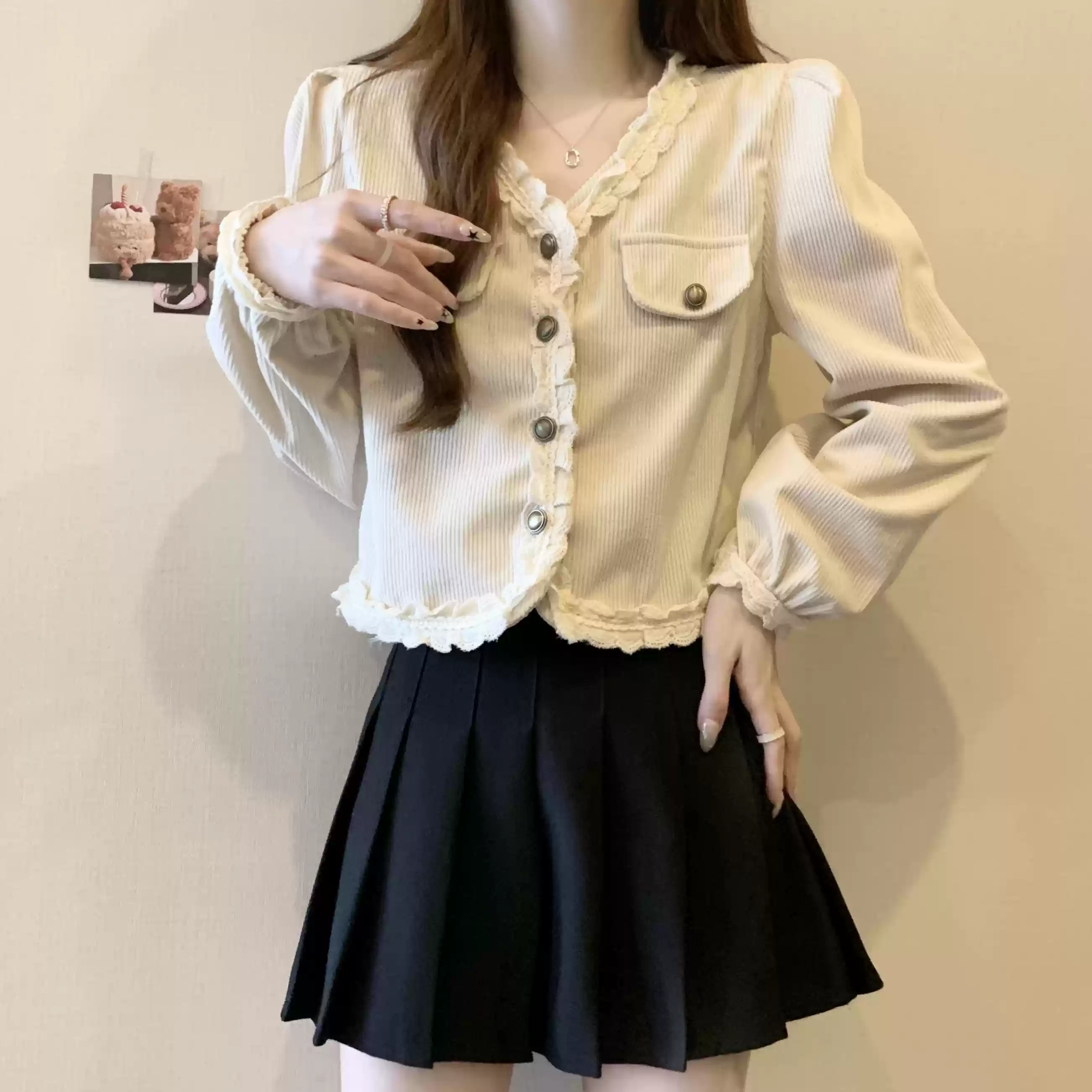 French style shirt top