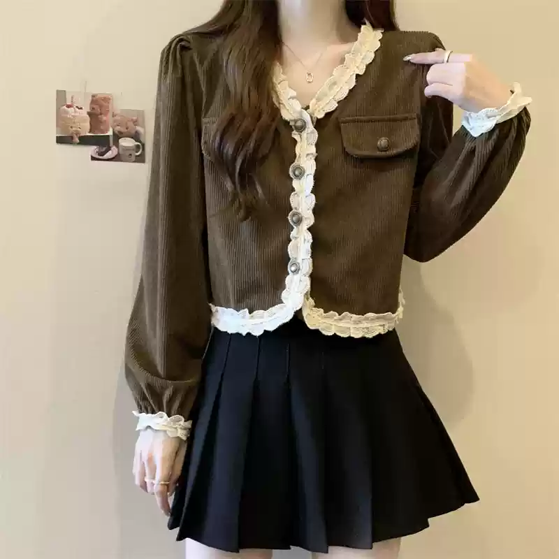 French style shirt top