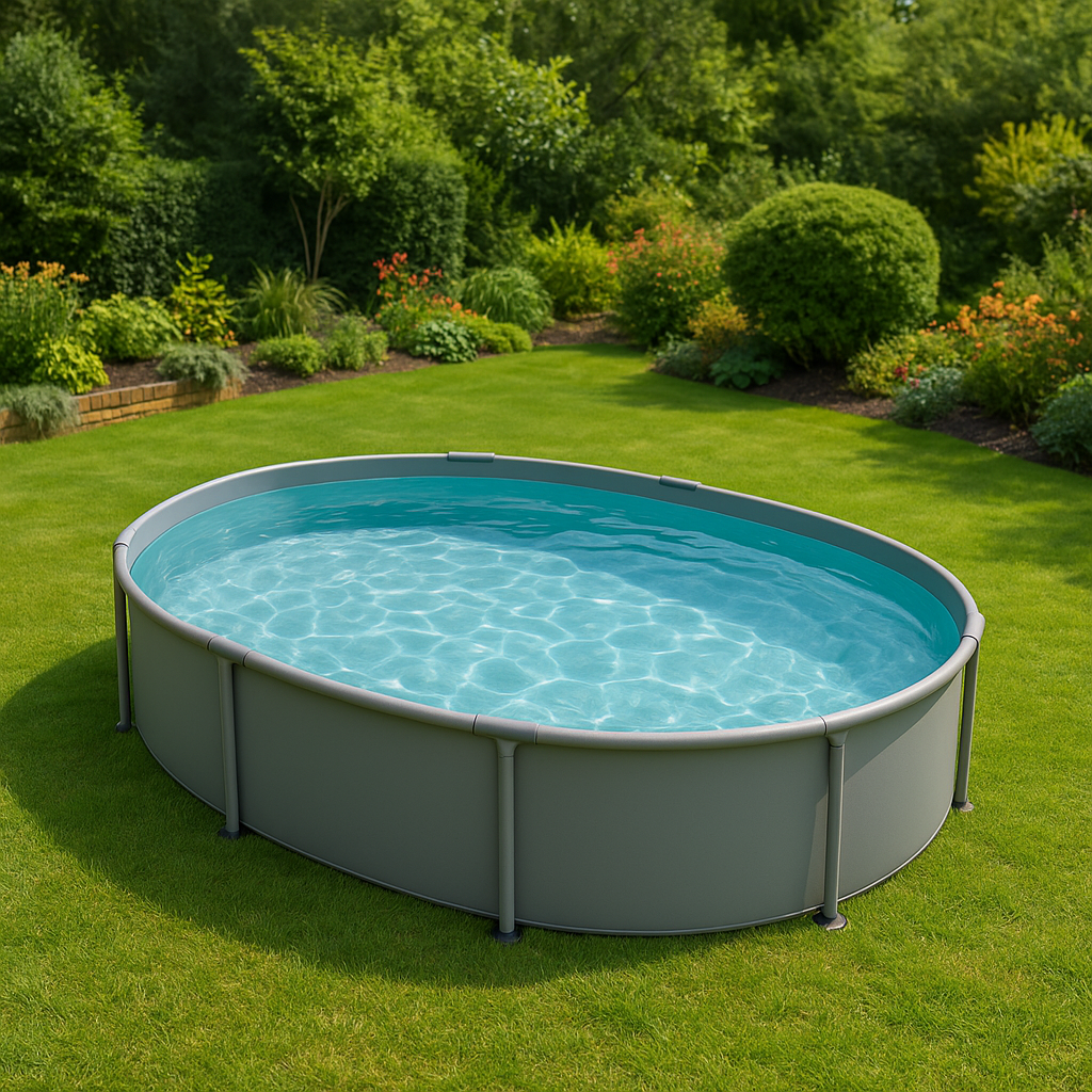 Piscina tubular ovalada