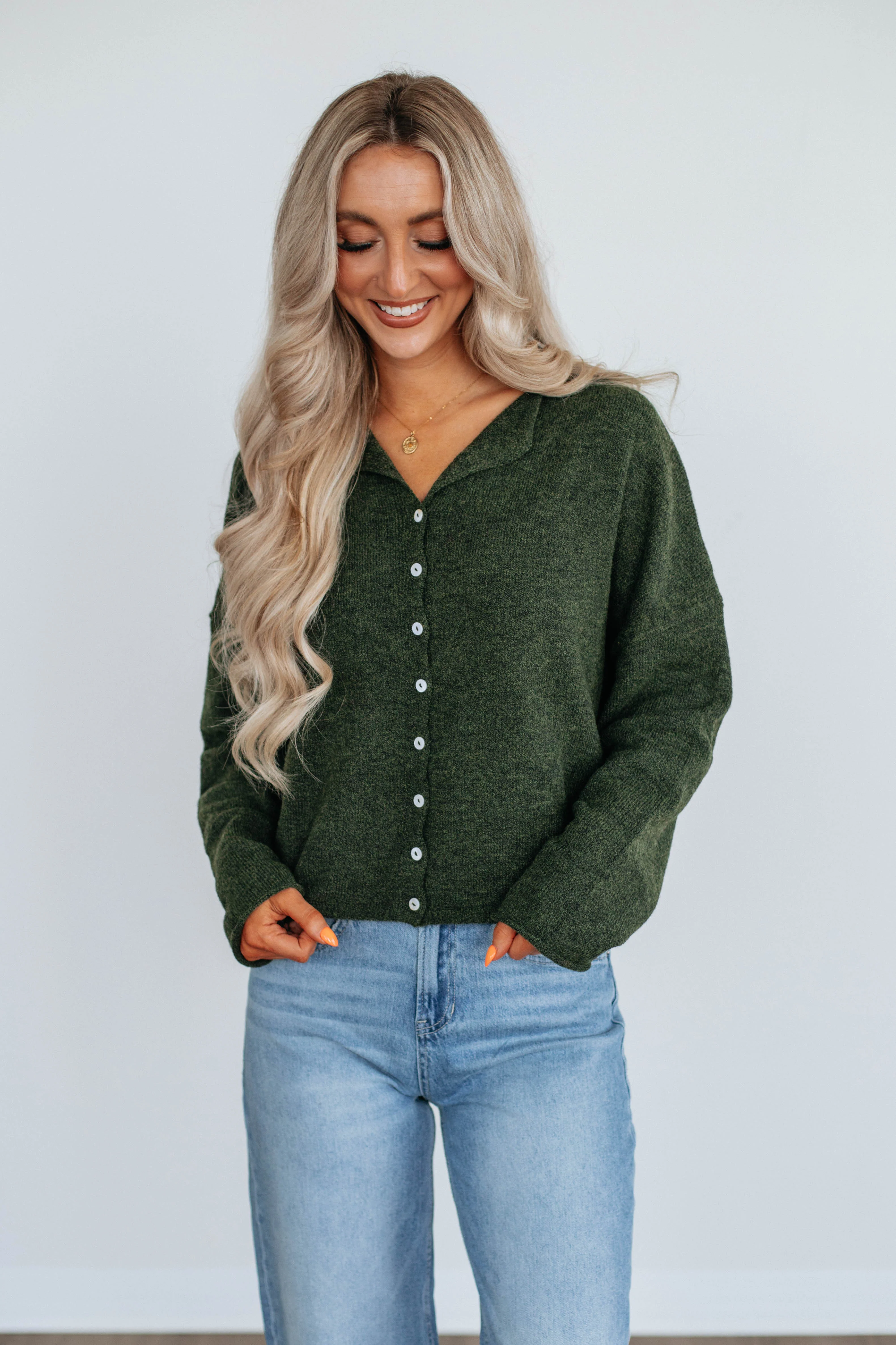 Brooke Cardigan - Pine