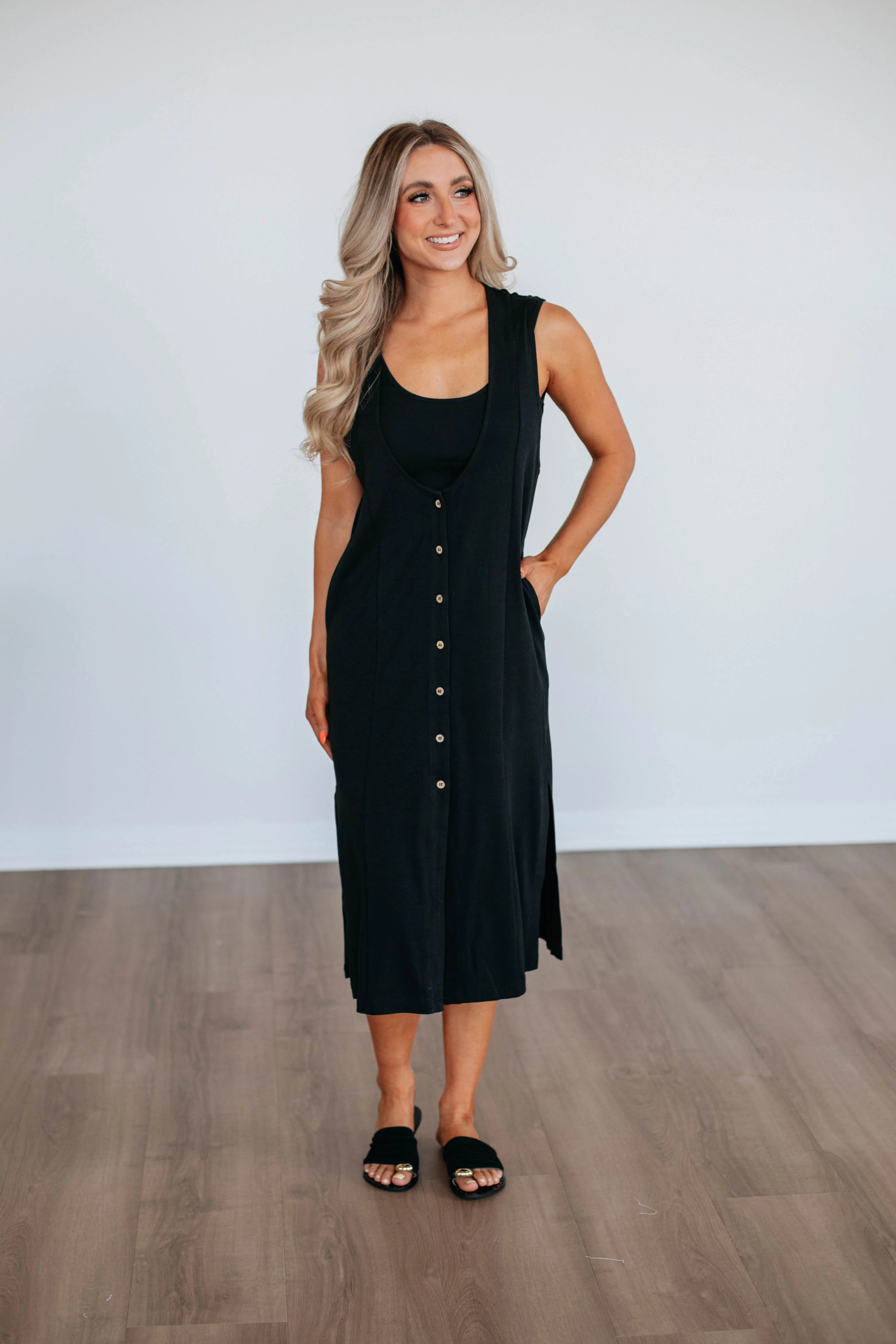 Alina Two-Piece Dress Set - Black