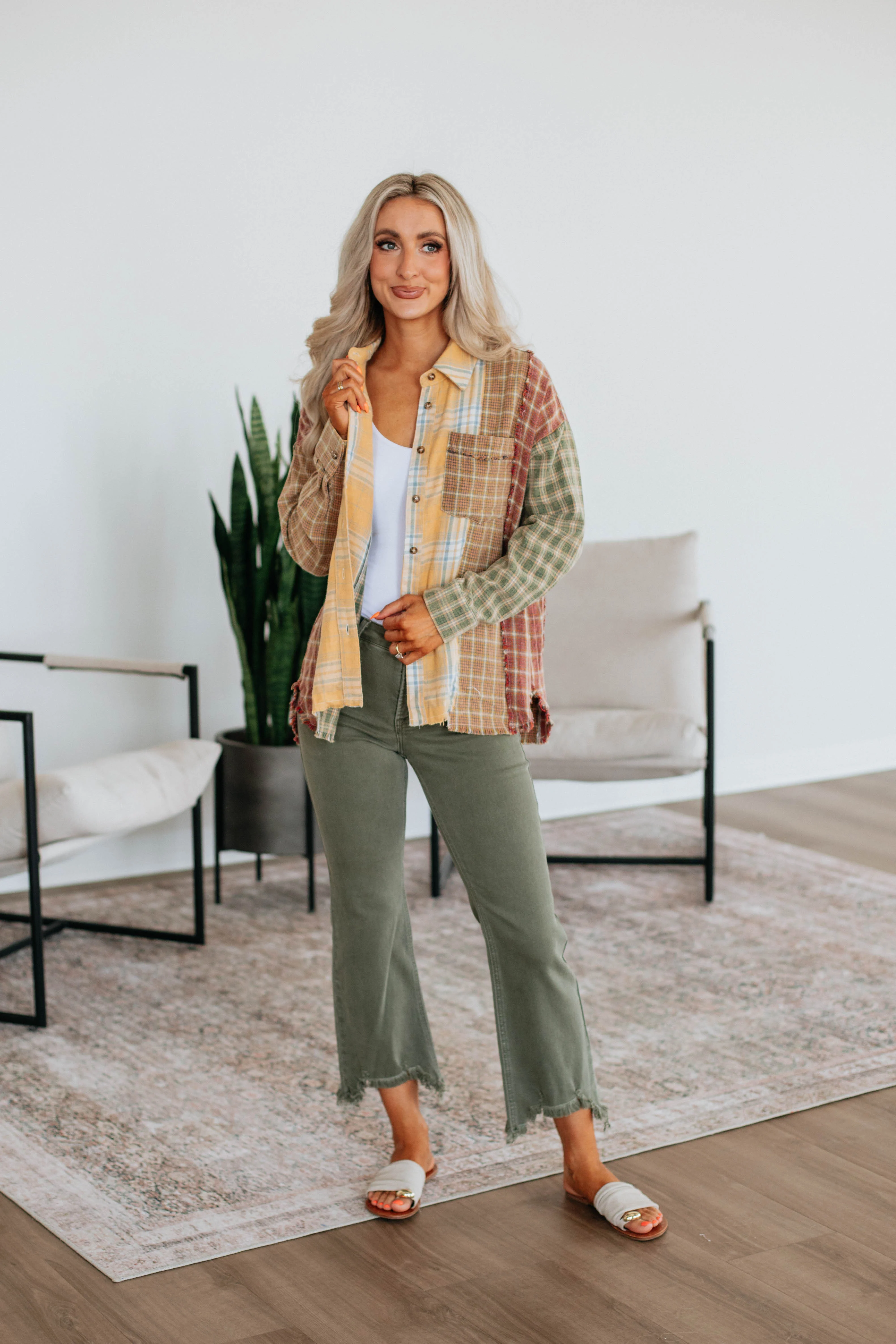 Tressia Flannel Top