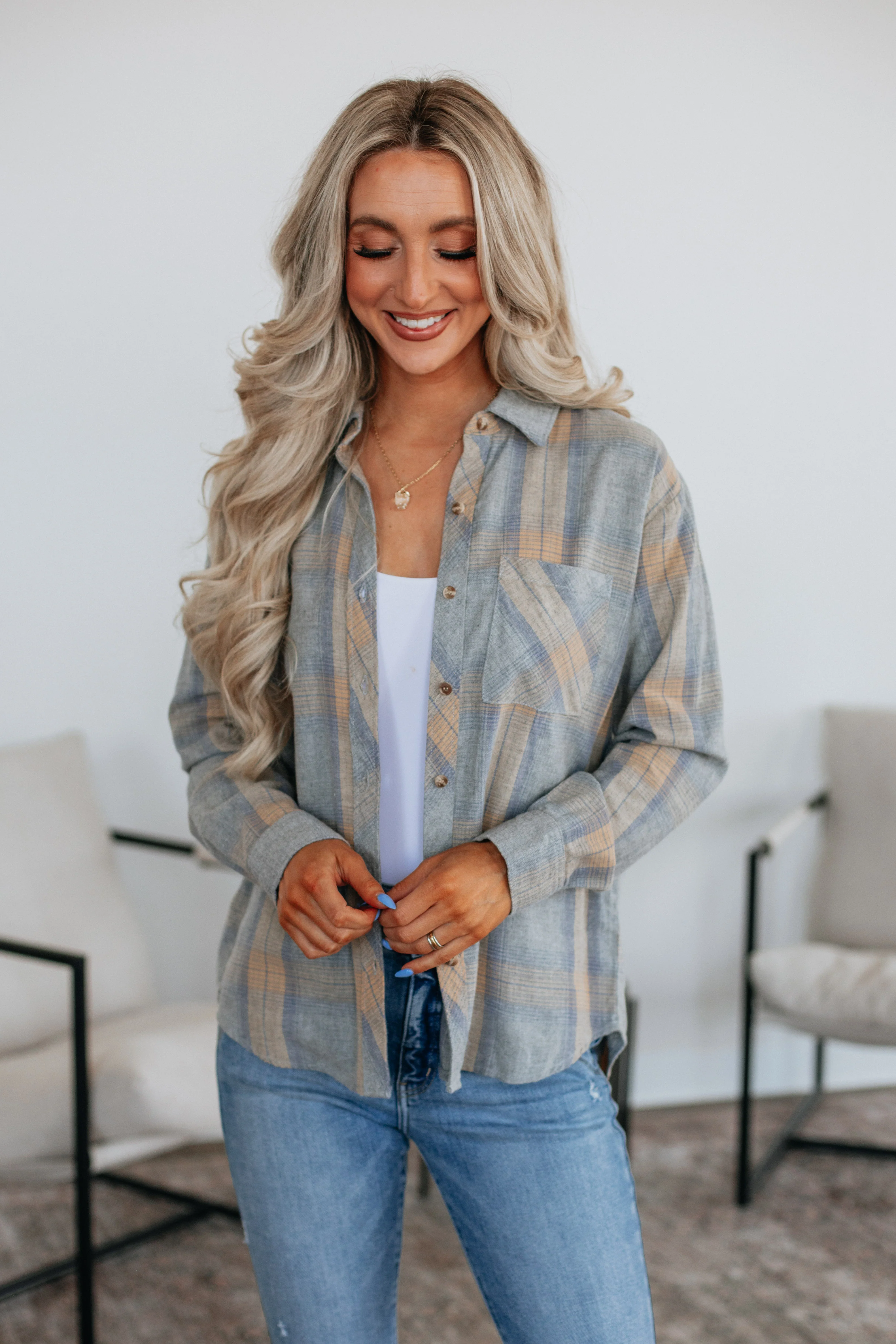 Jaime Flannel Top