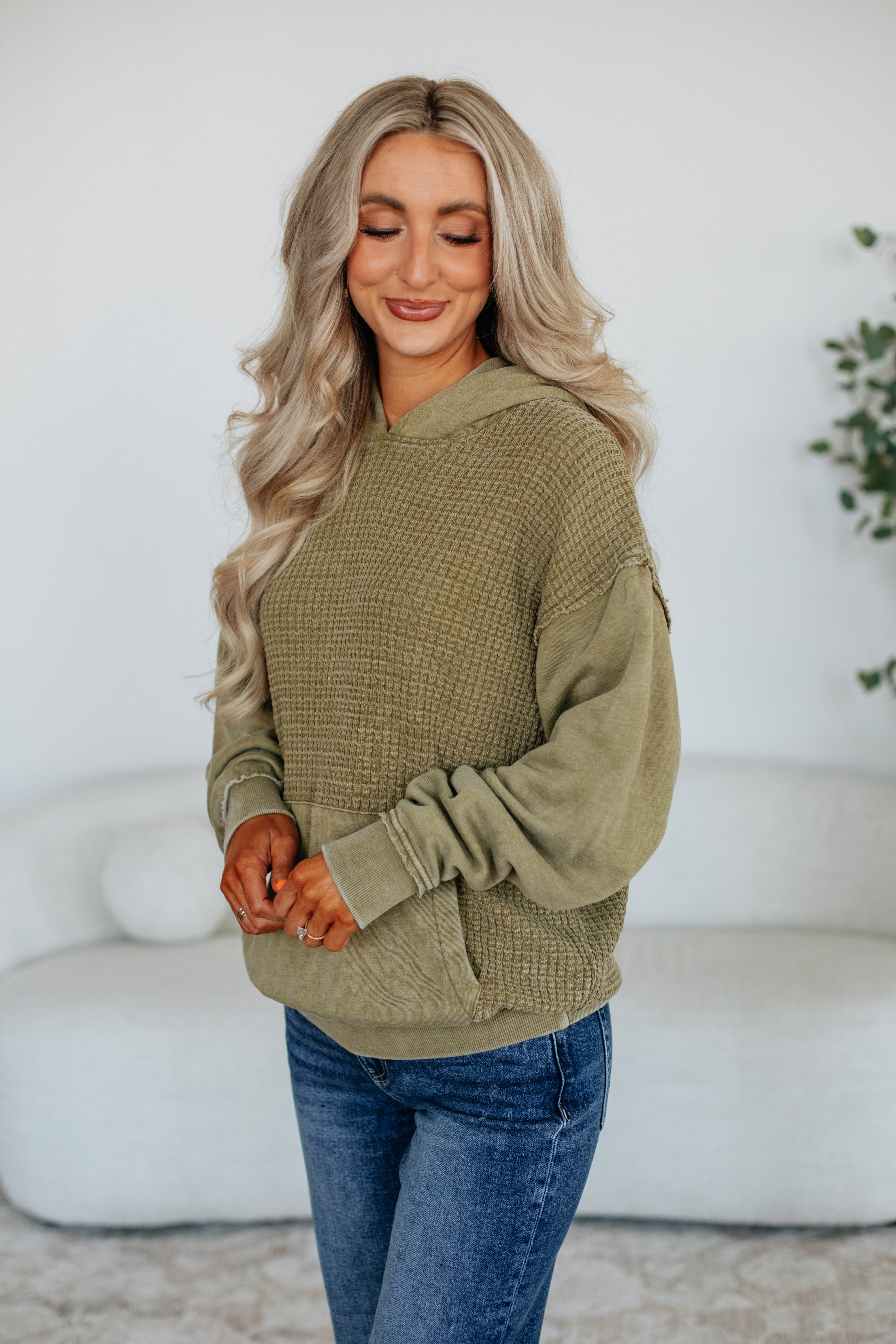 Avie Waffle Knit Pullover