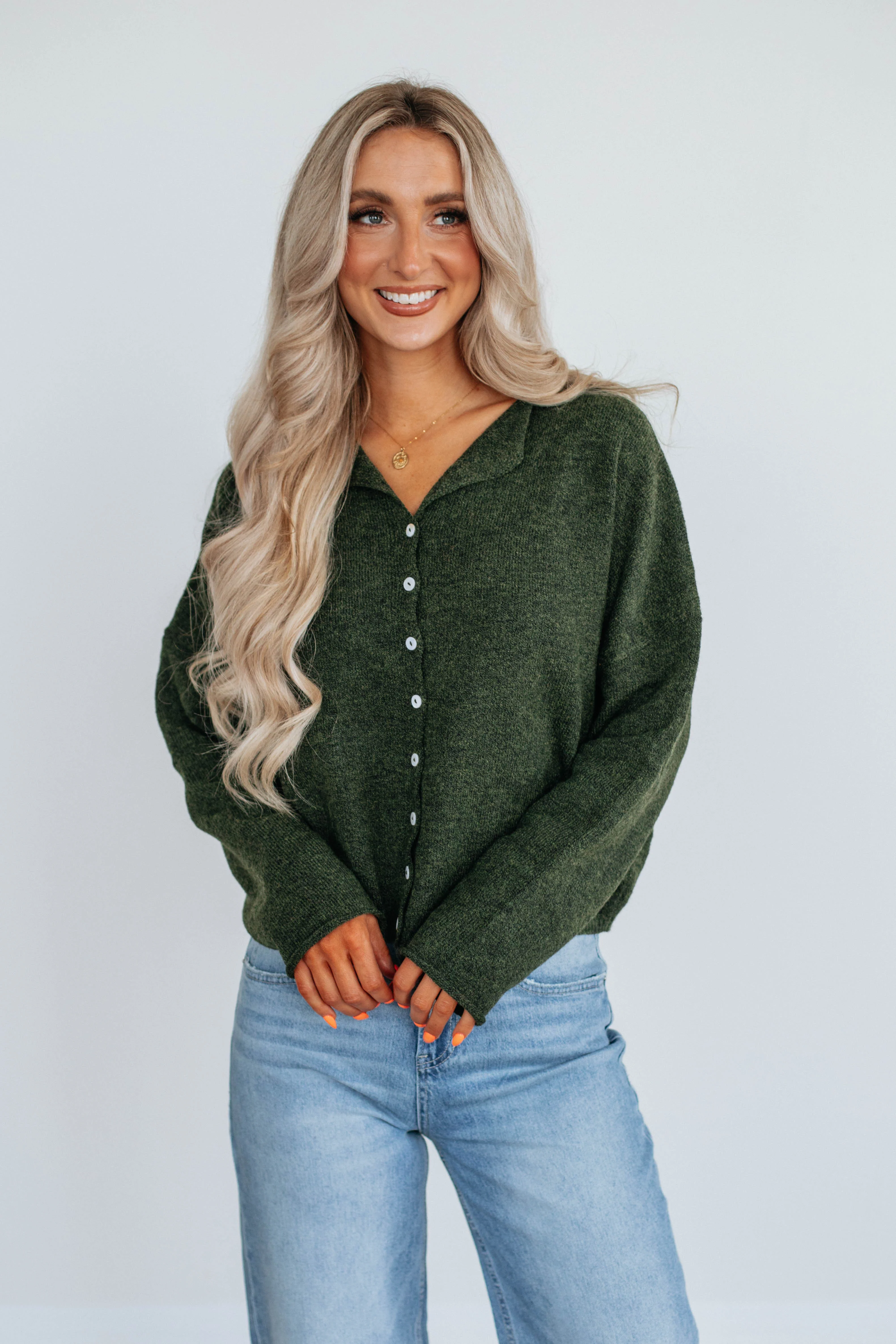 Brooke Cardigan - Pine