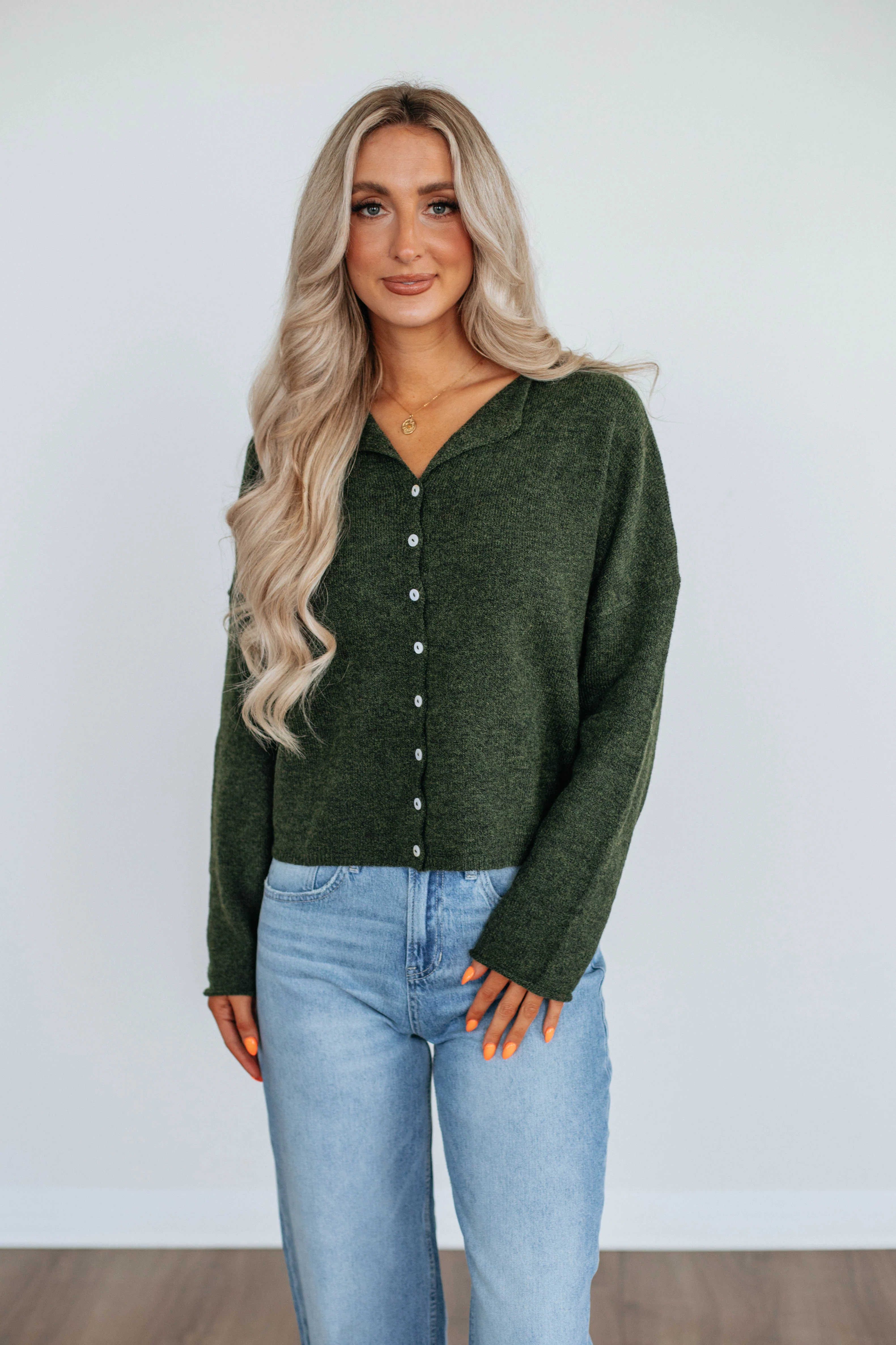 Brooke Cardigan - Pine