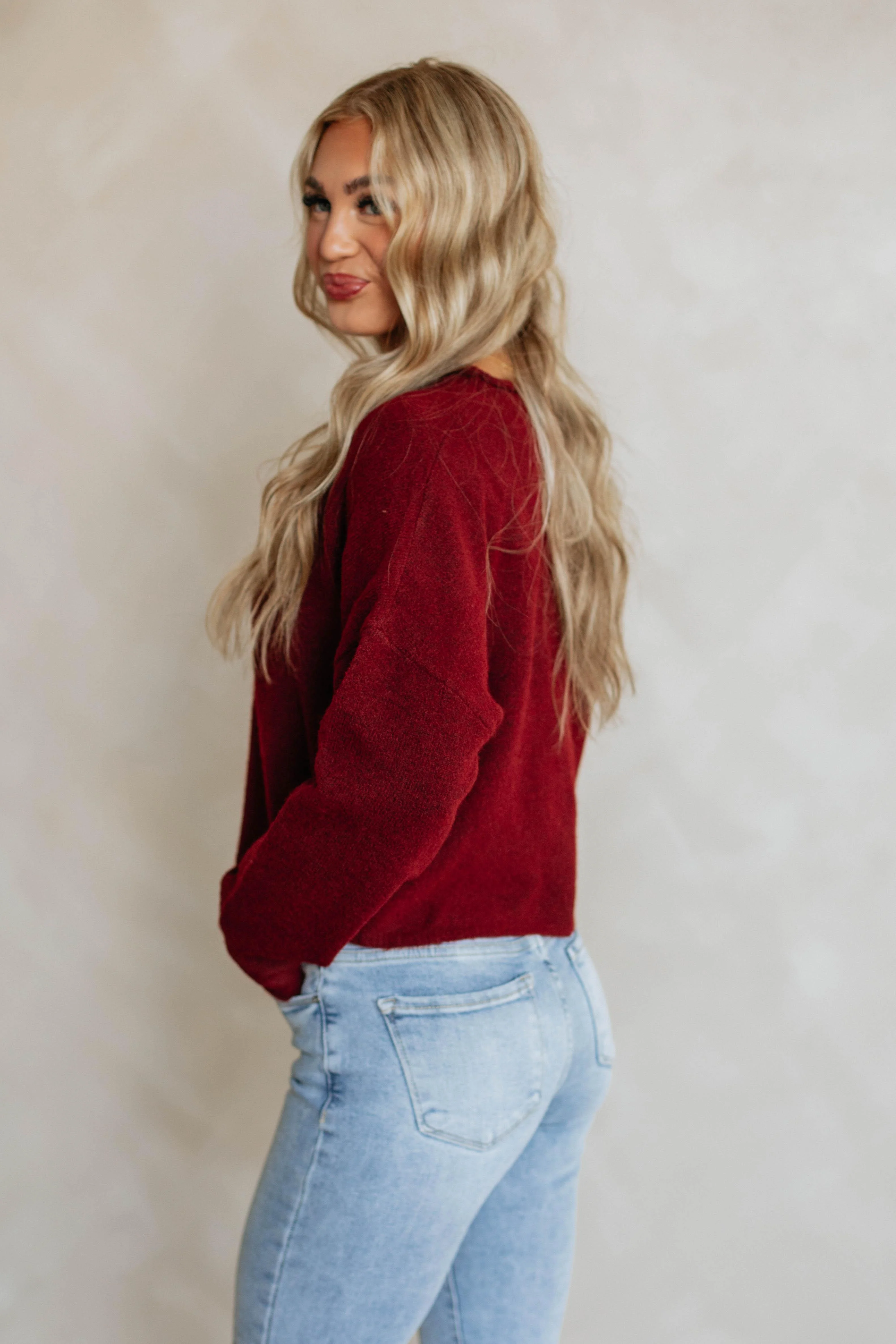 Brooke Cardigan - Burgundy