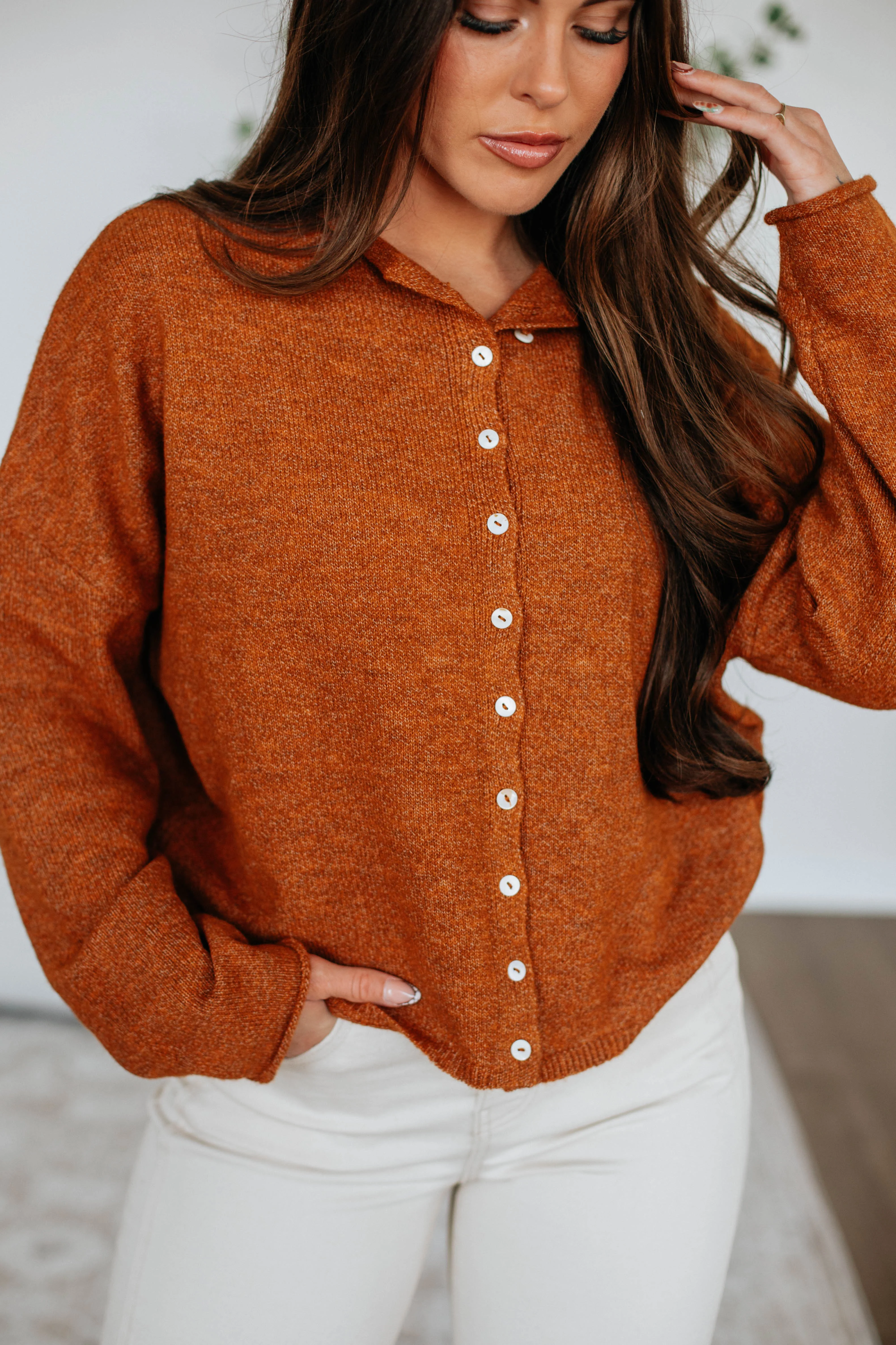 Brooke Cardigan - Rust