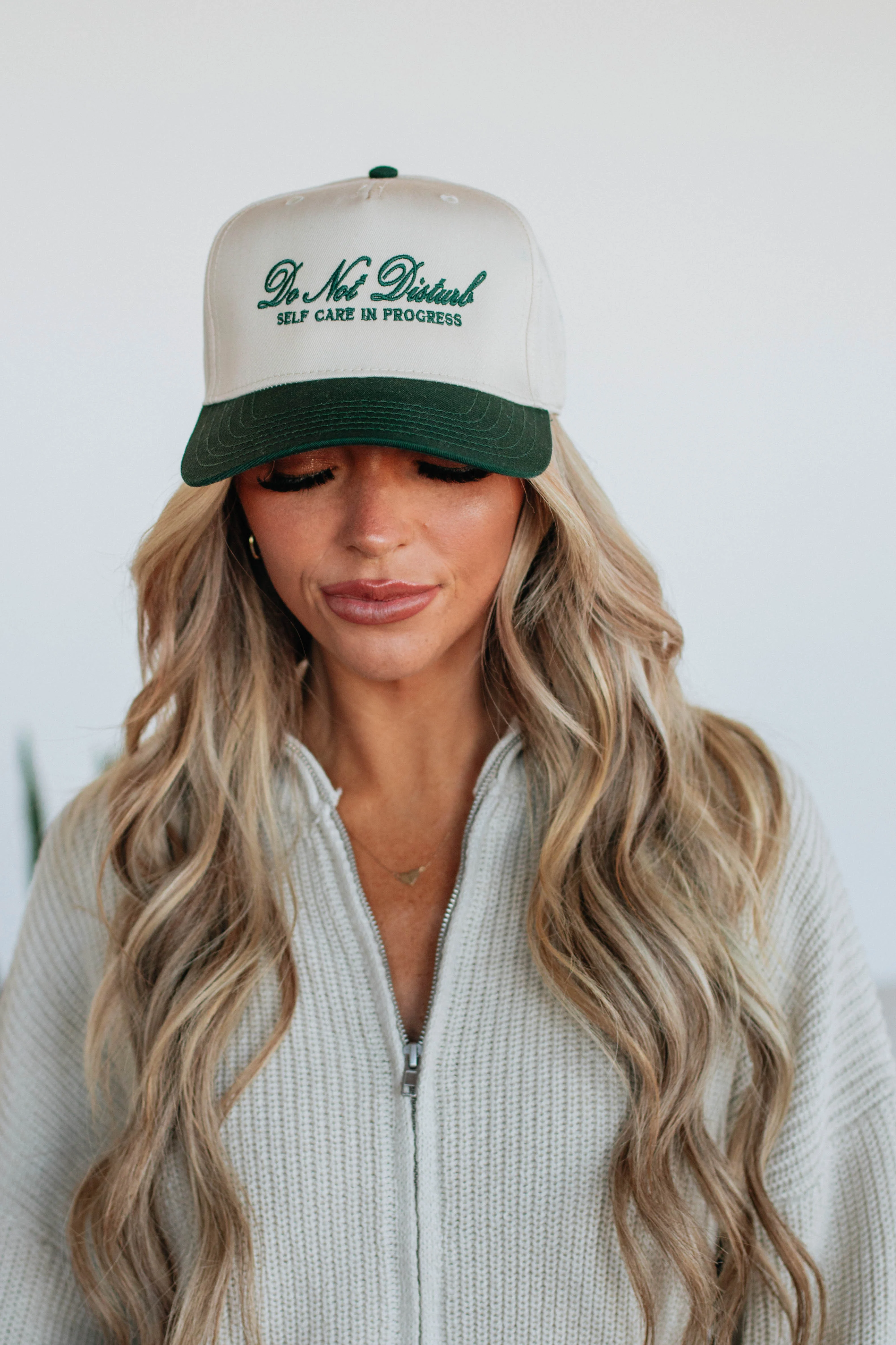 Do Not Disturb Trucker Hat - Forest Green