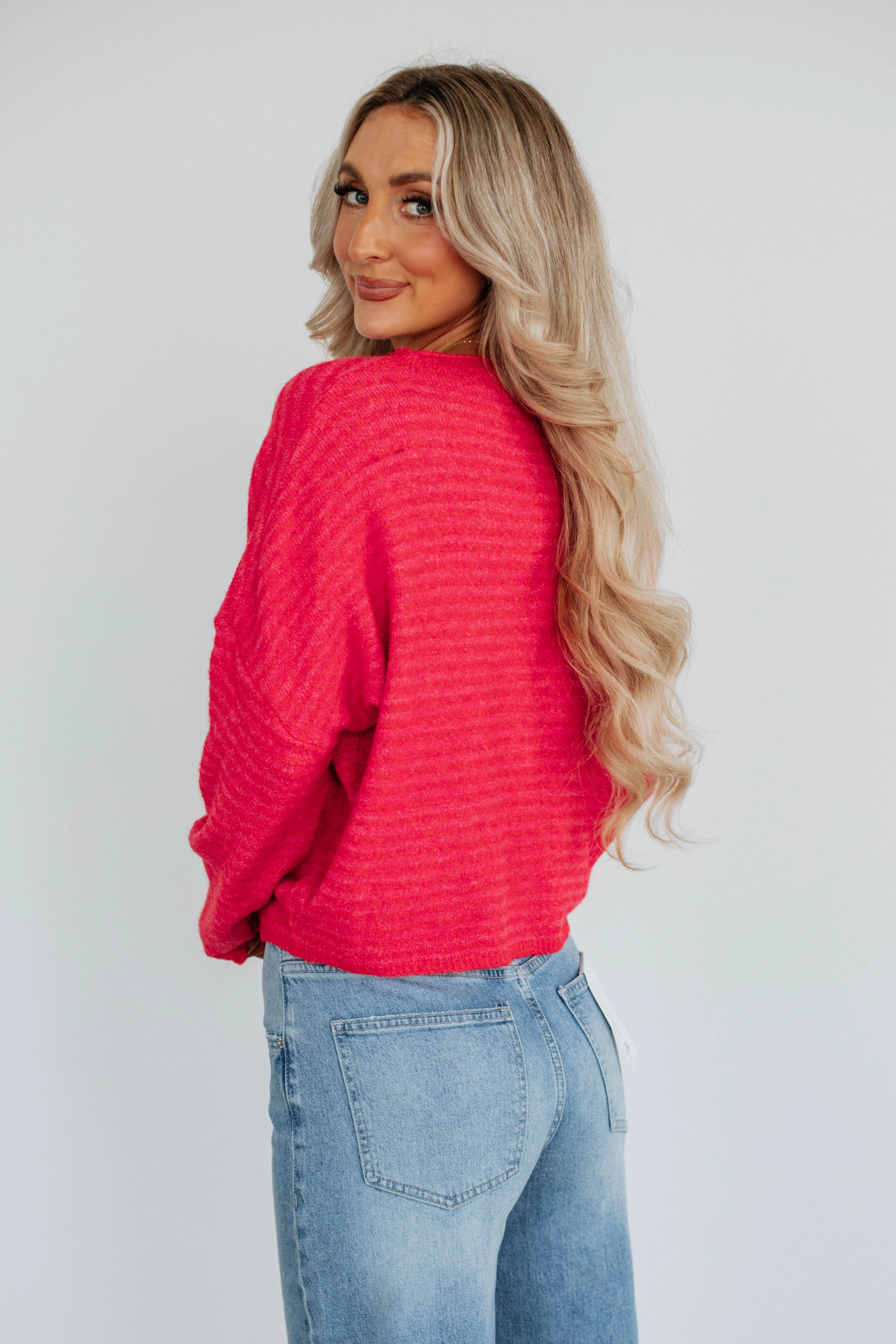 Zoelle Striped Cardigan - Cherry Mix