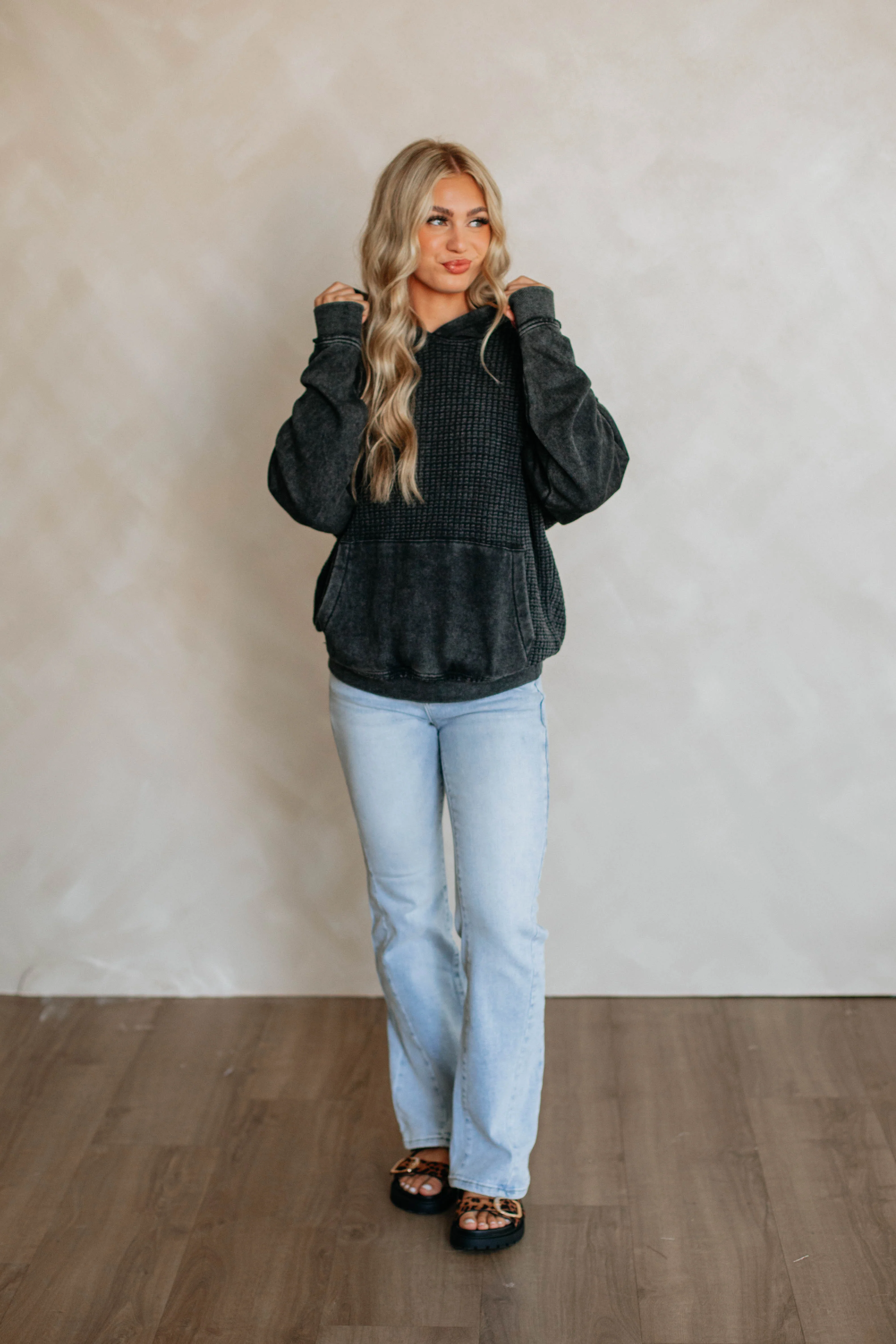 Avie Waffle Knit Pullover