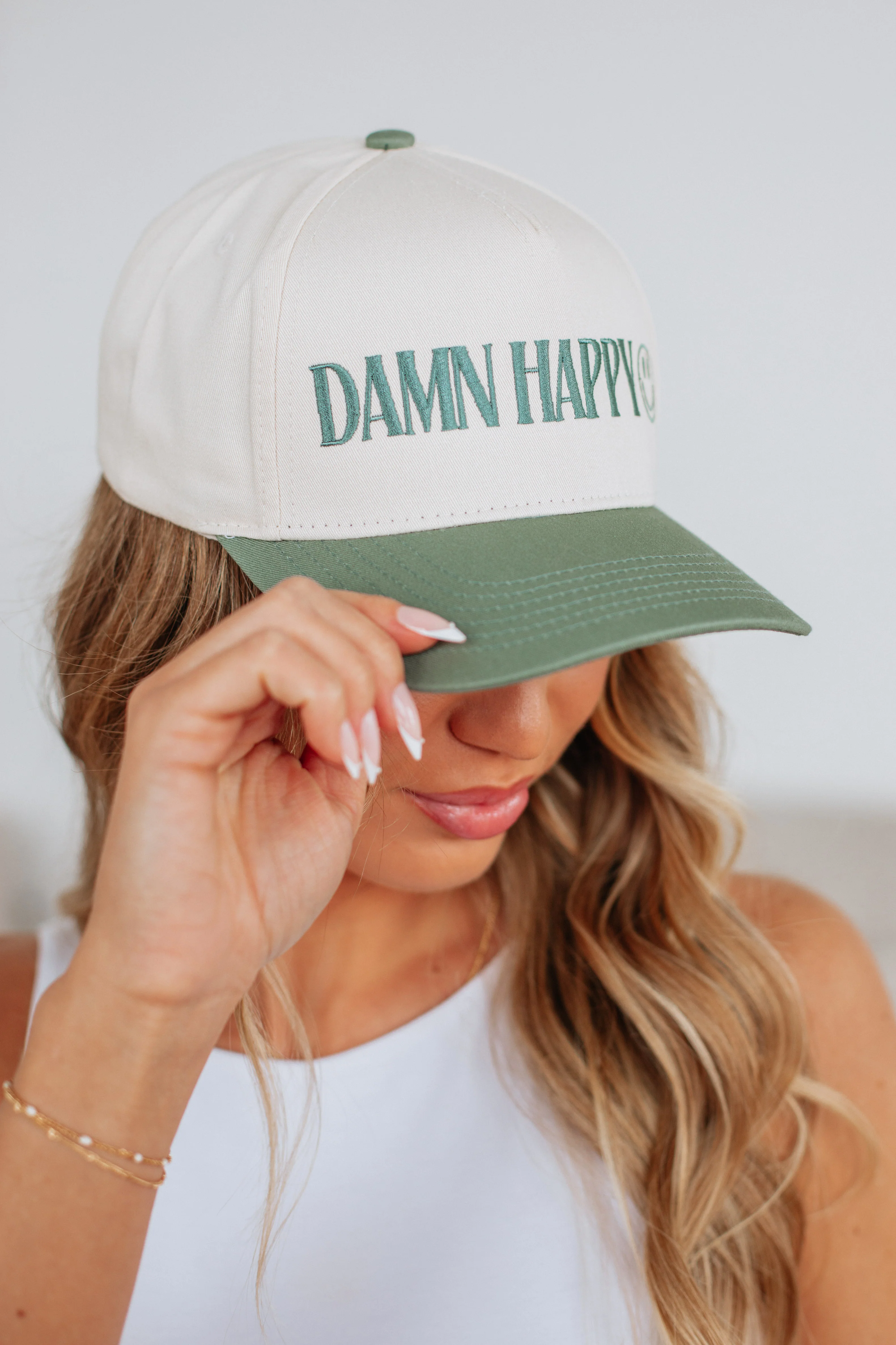 Damn Happy Trucker Hat