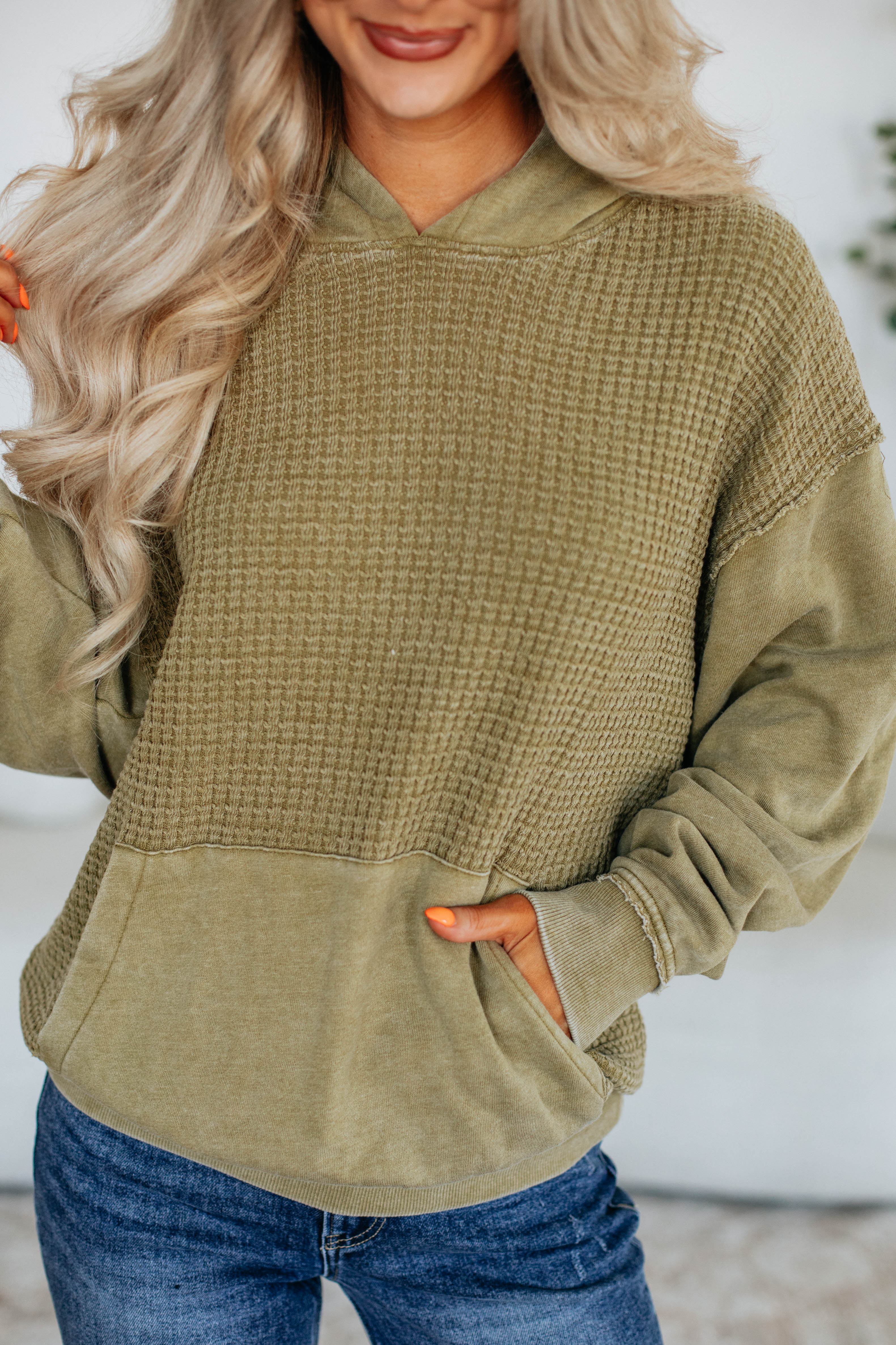 Avie Waffle Knit Pullover
