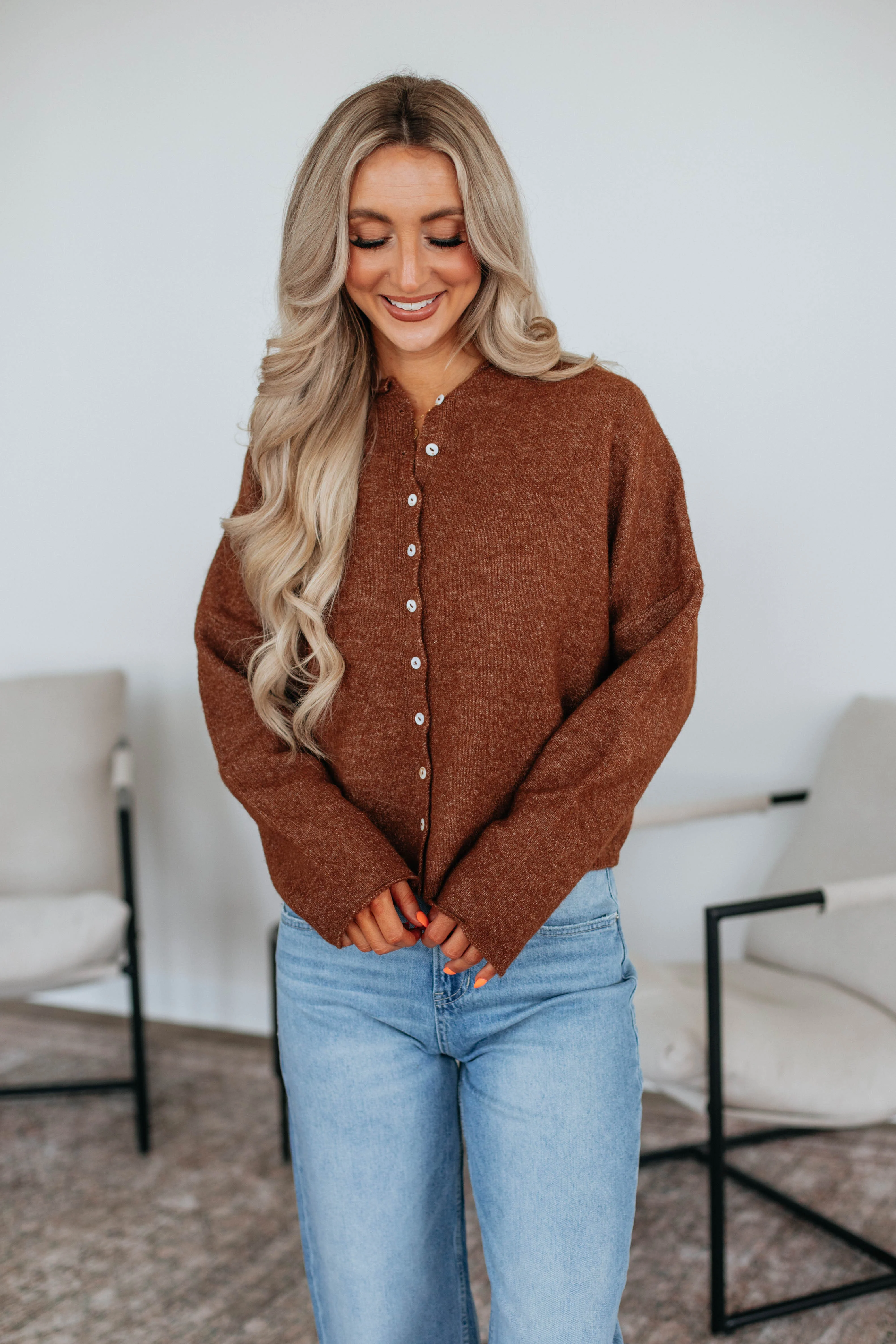 Brooke Cardigan - Walnut
