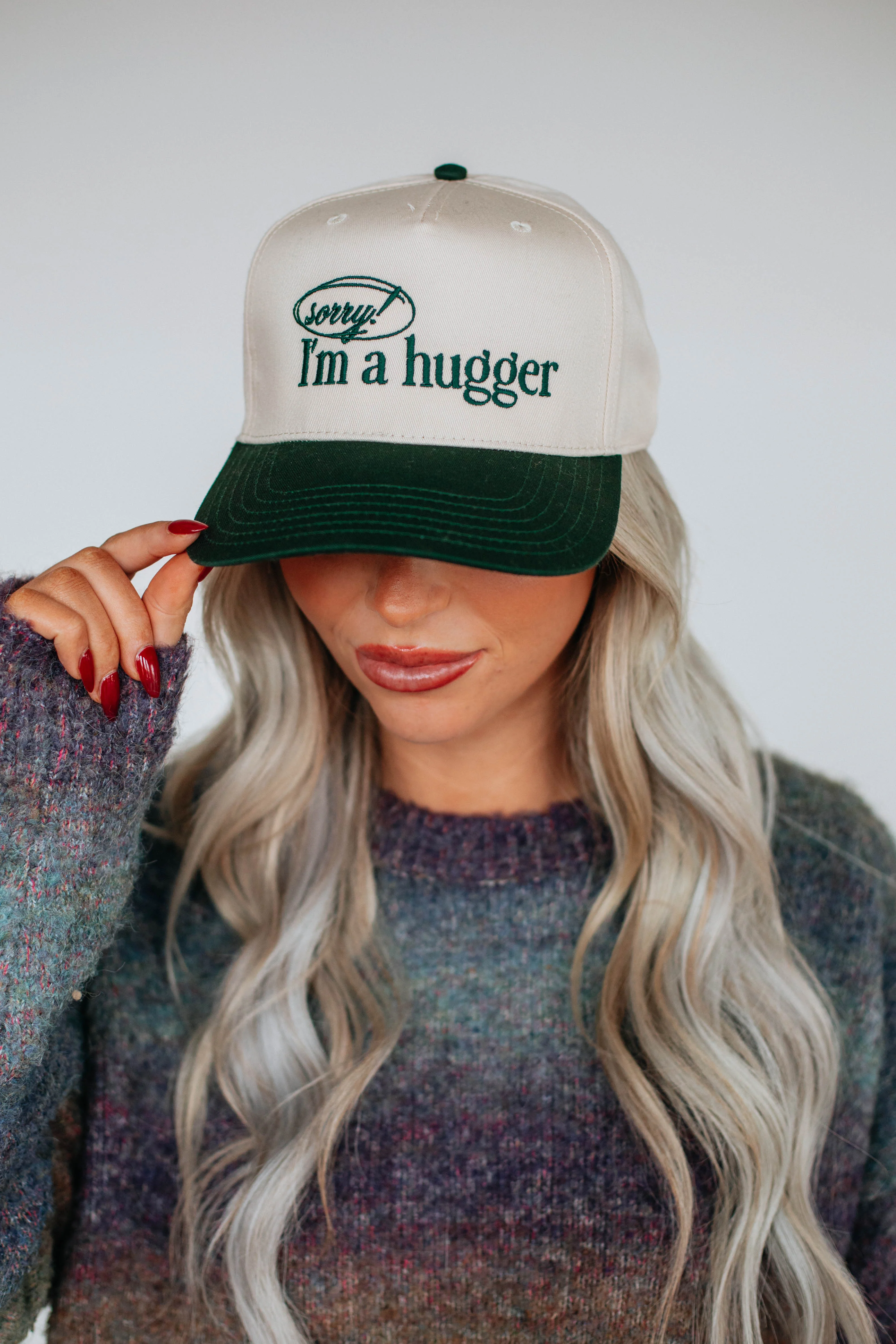 Sorry I'm A Hugger Trucker Hat
