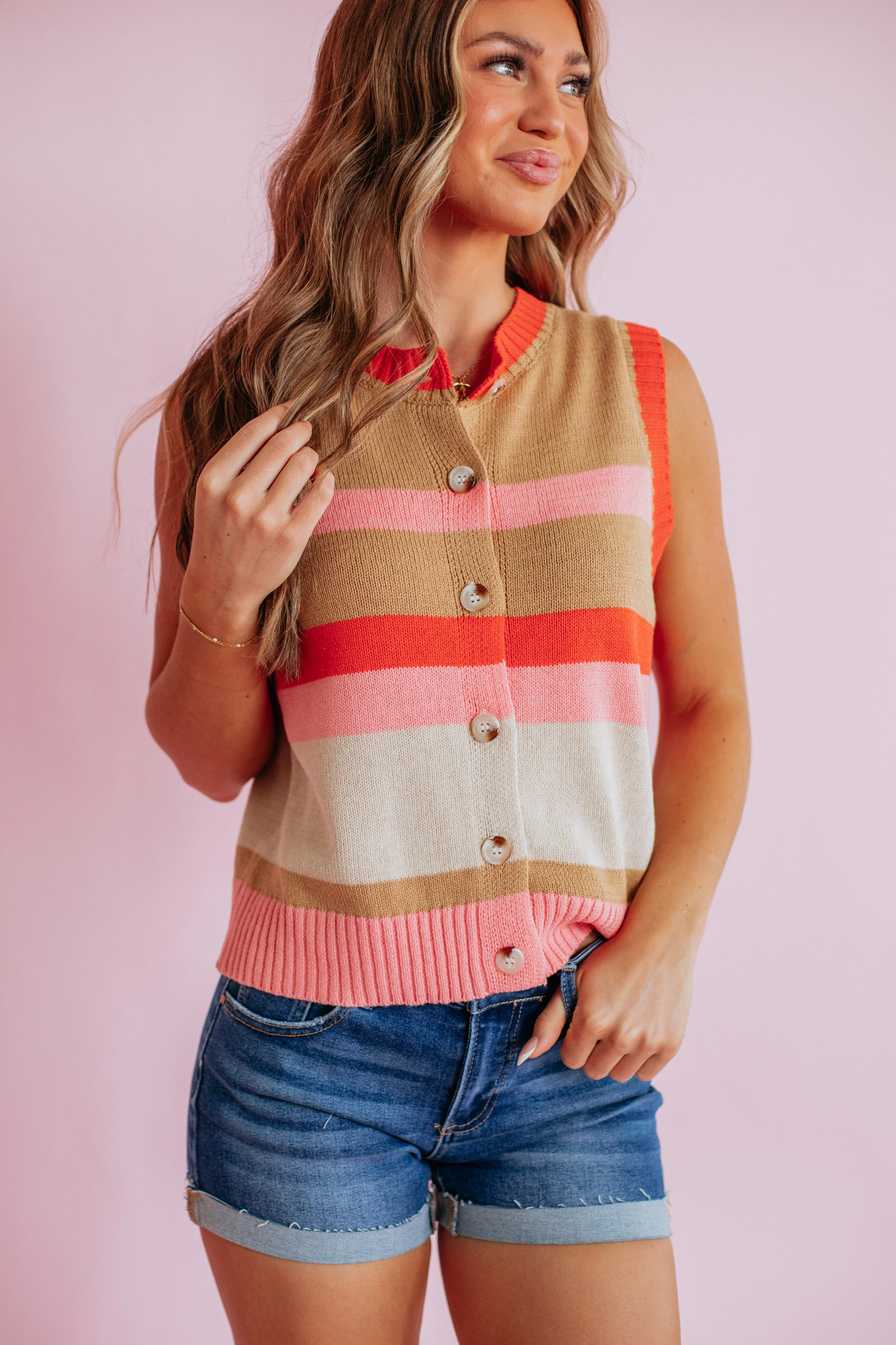 Robbyn Sweater Top - Taupe Mix