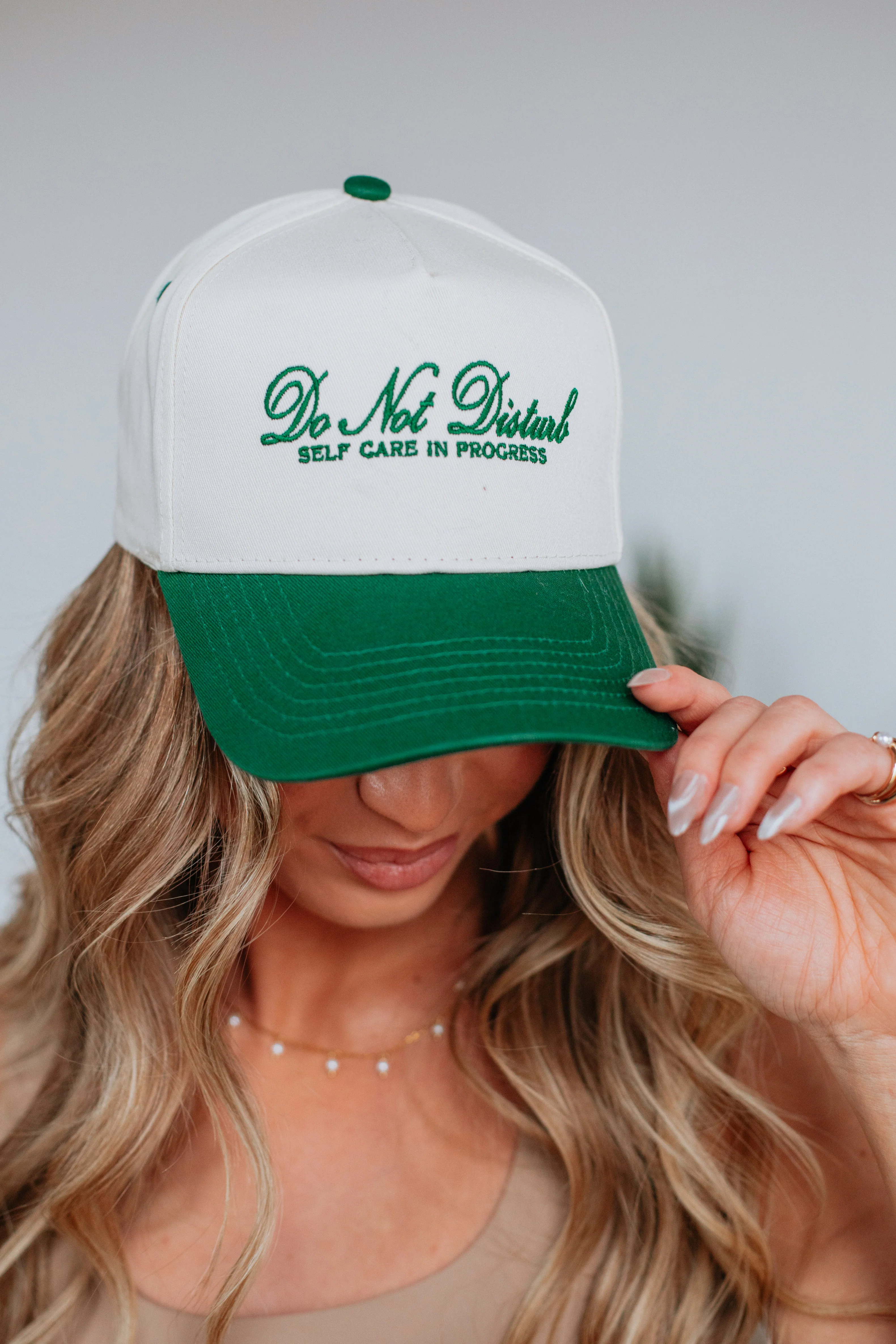 Do Not Disturb Trucker Hat - Hunter Green