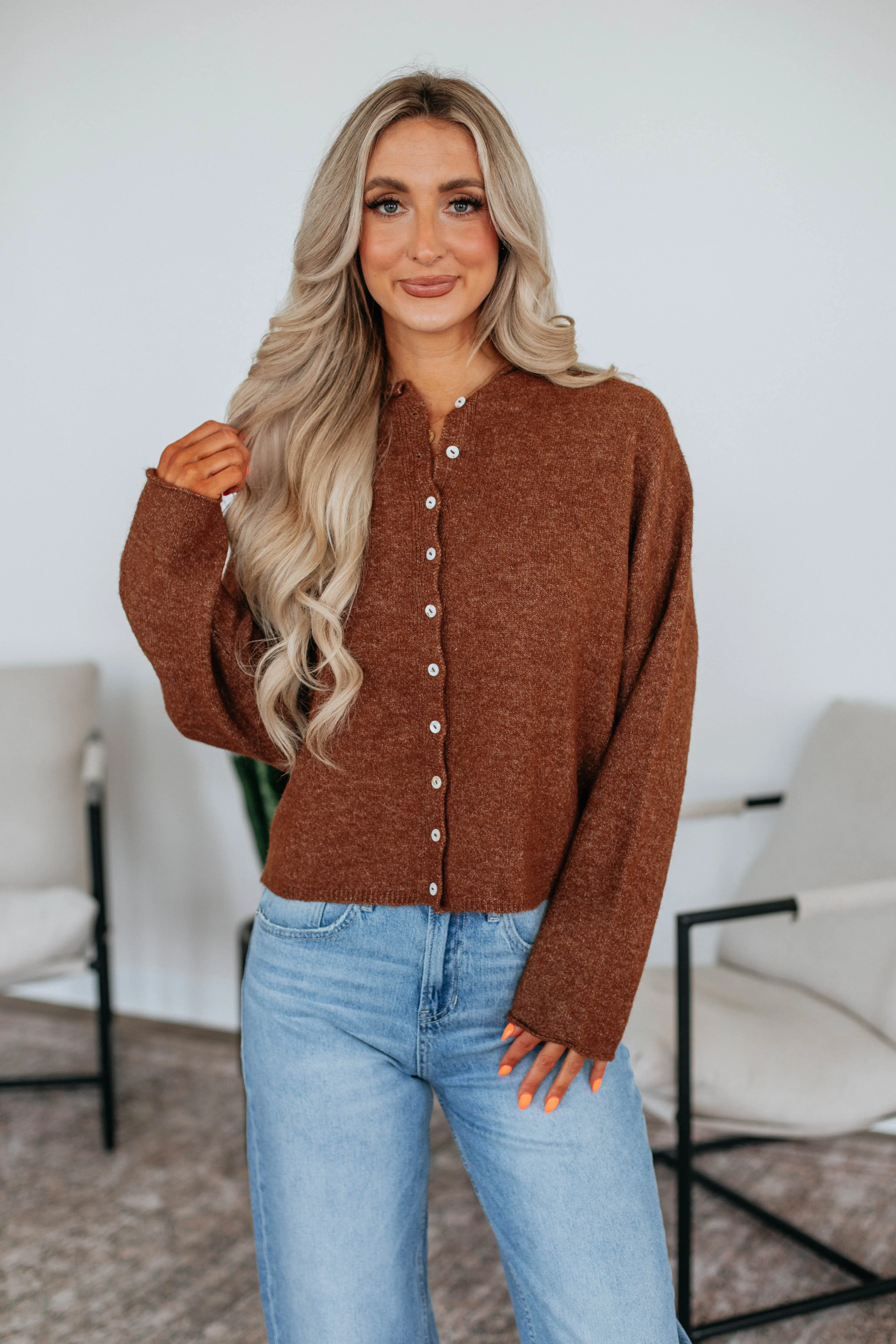 Brooke Cardigan - Walnut