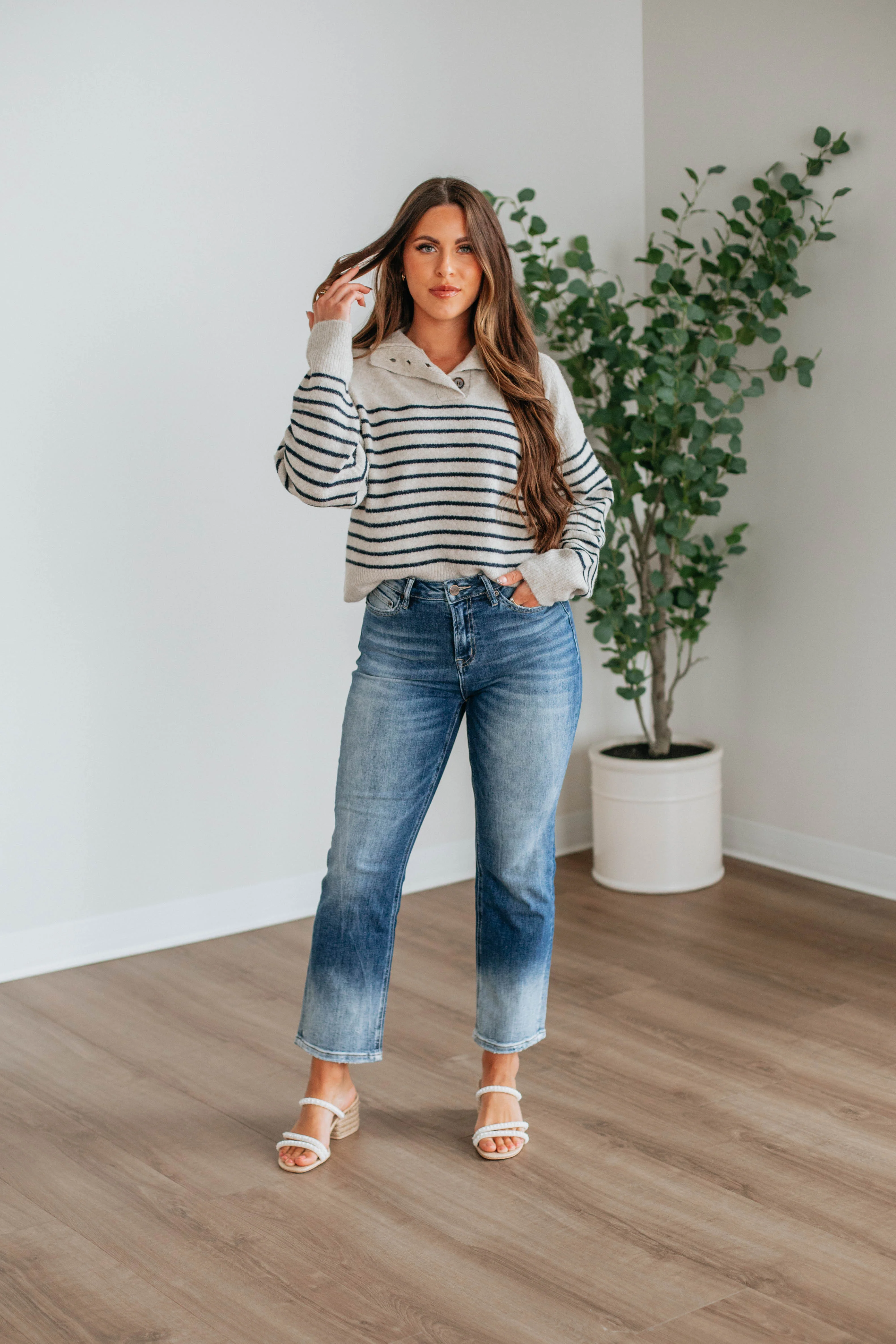 Tristen Striped Pullover