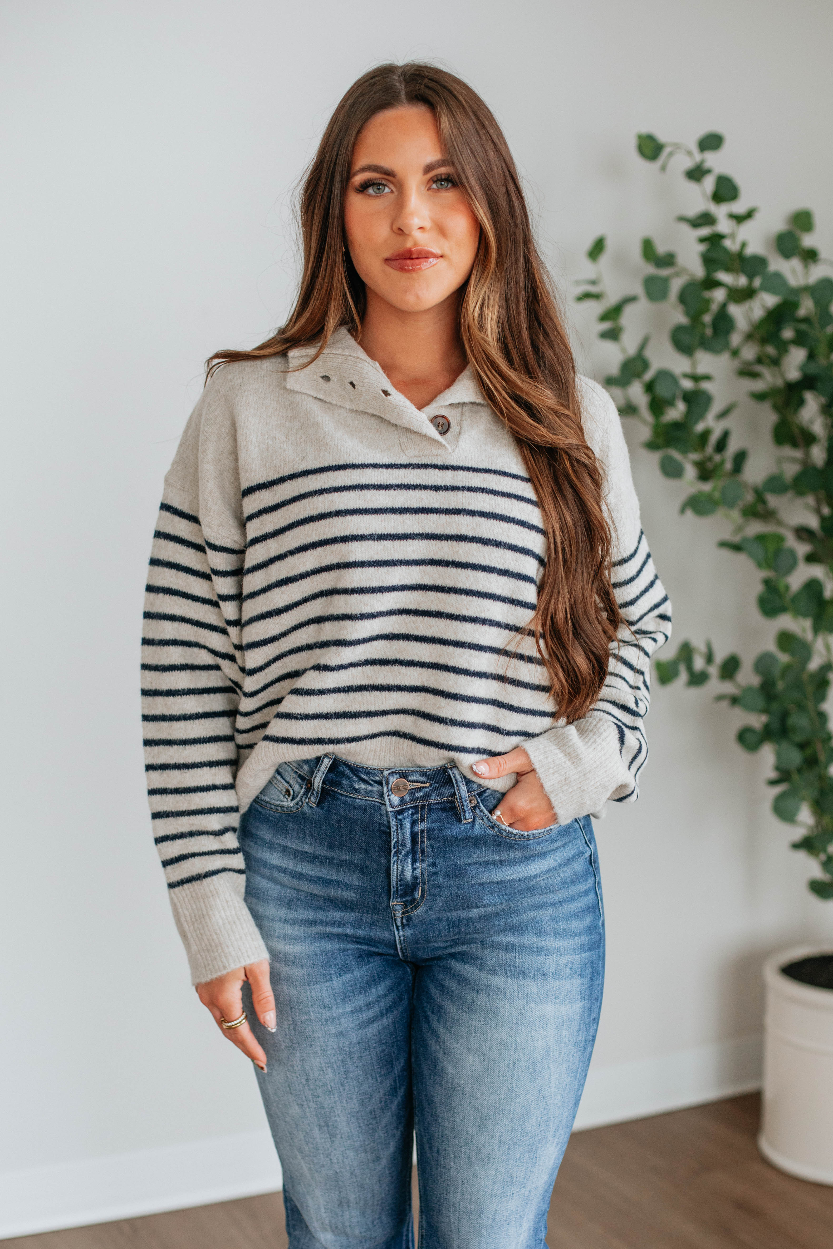 Tristen Striped Pullover
