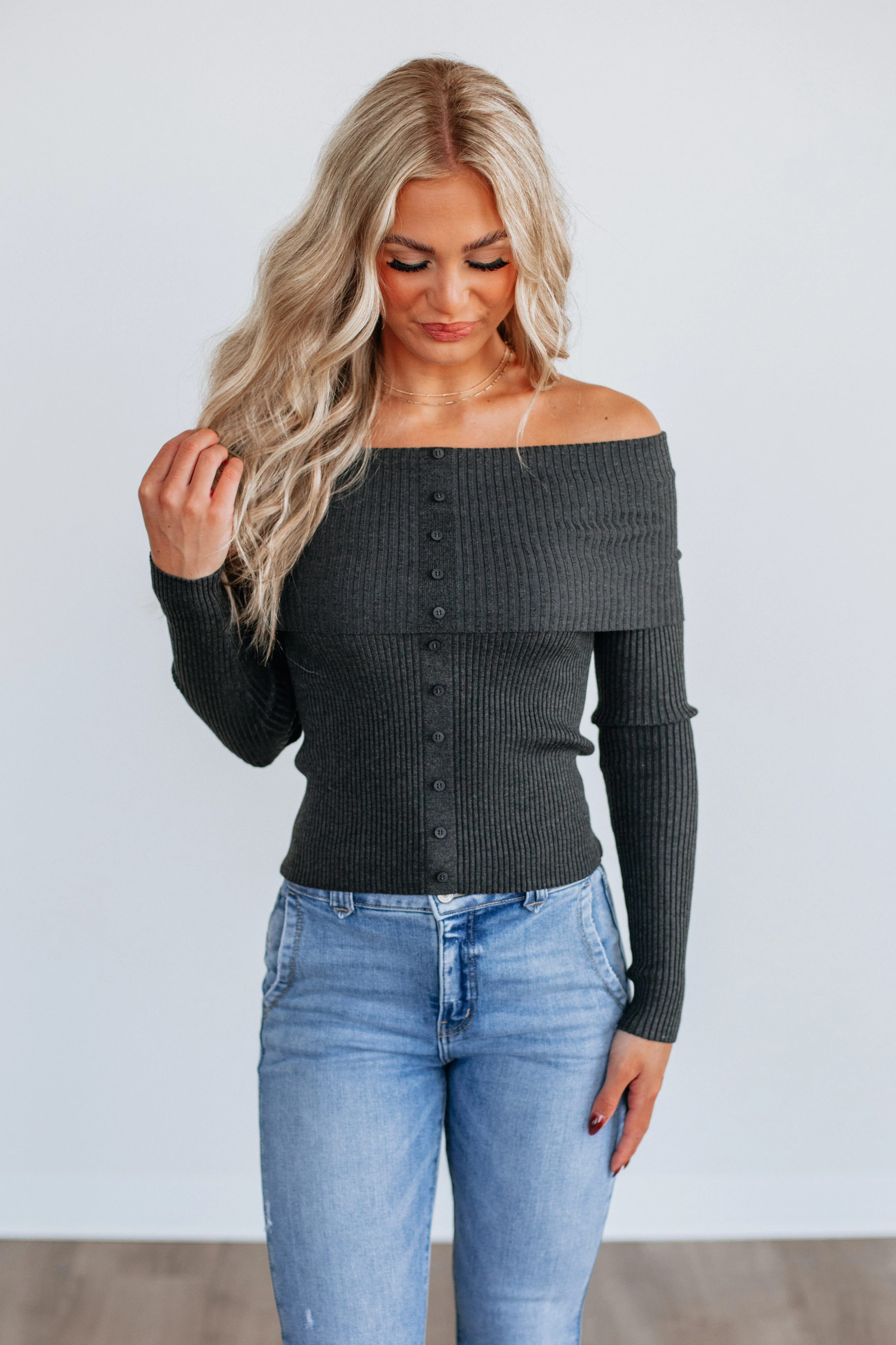 Camaryn Off The Shoulder Sweater