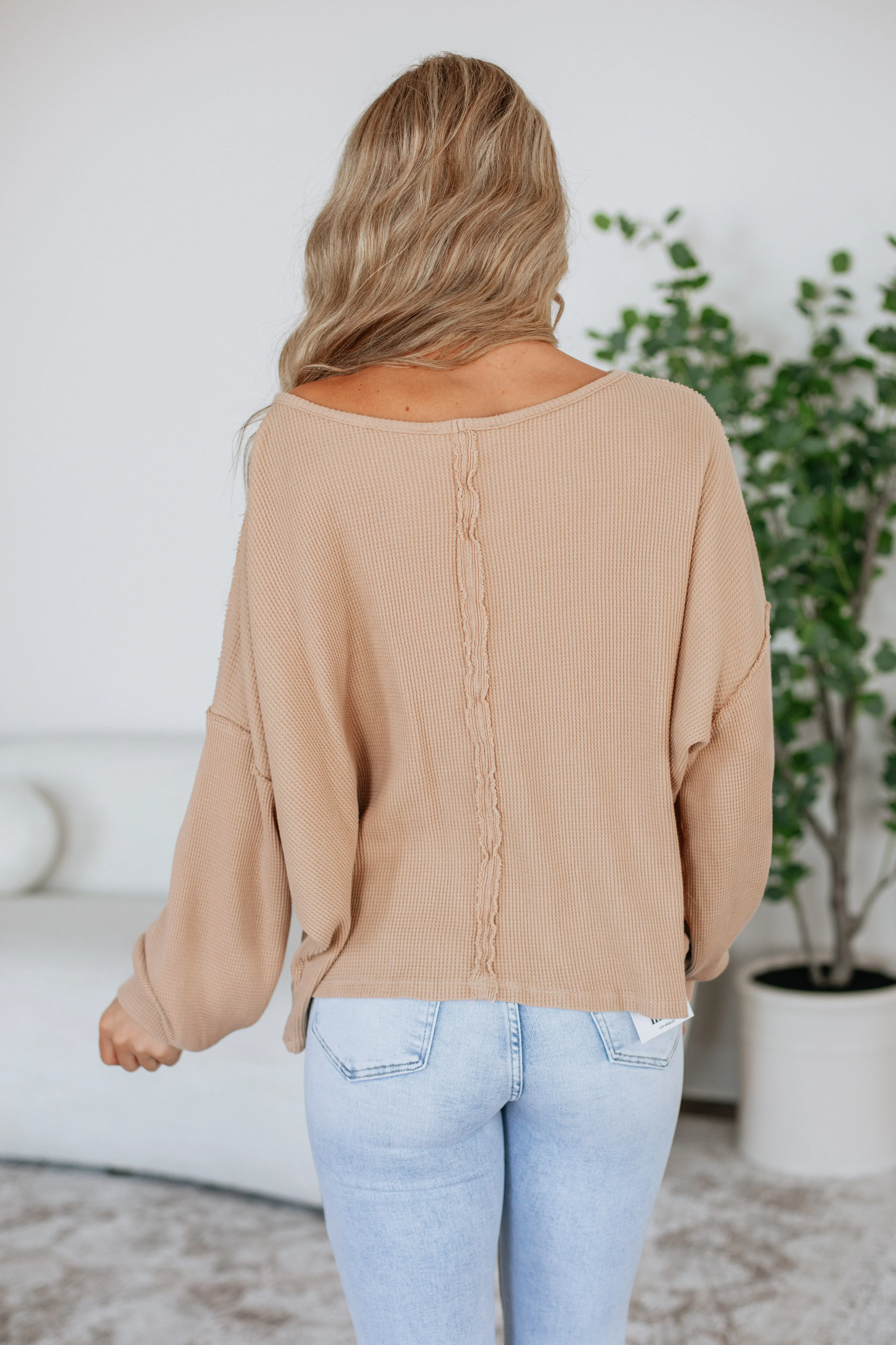 Keara Waffle Knit Pullover