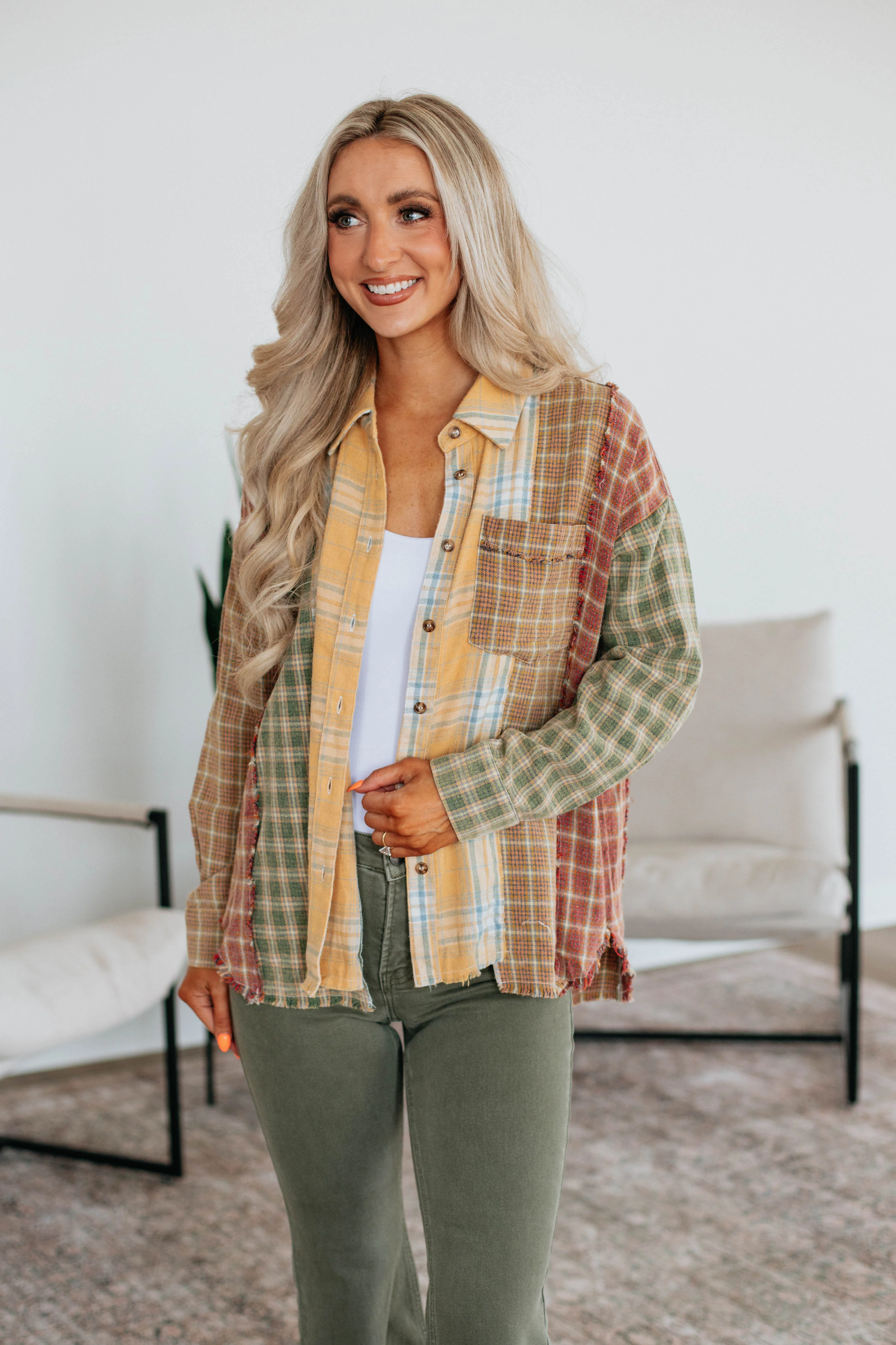 Tressia Flannel Top