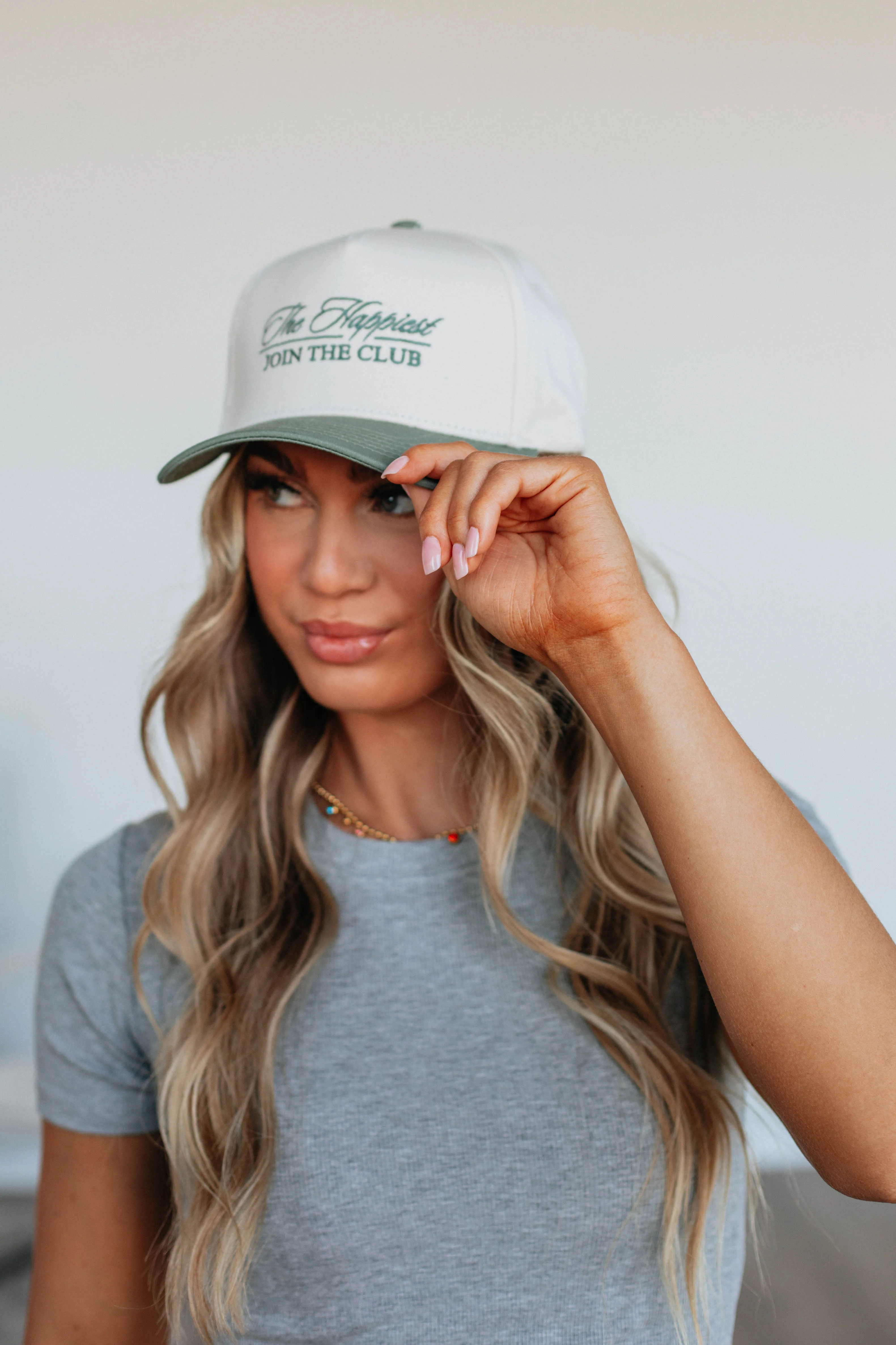 Join The Club Trucker Hat - Sage