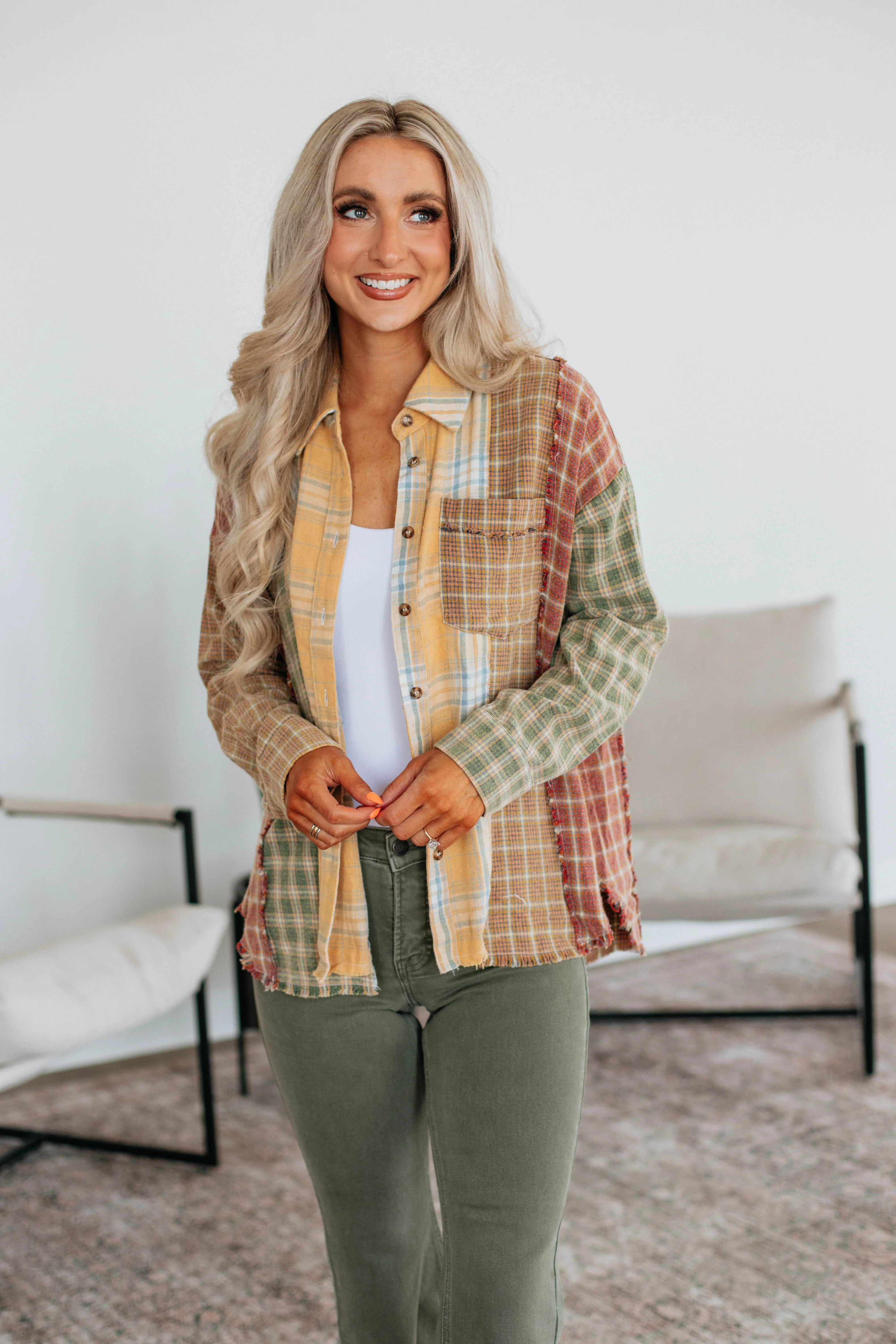 Tressia Flannel Top