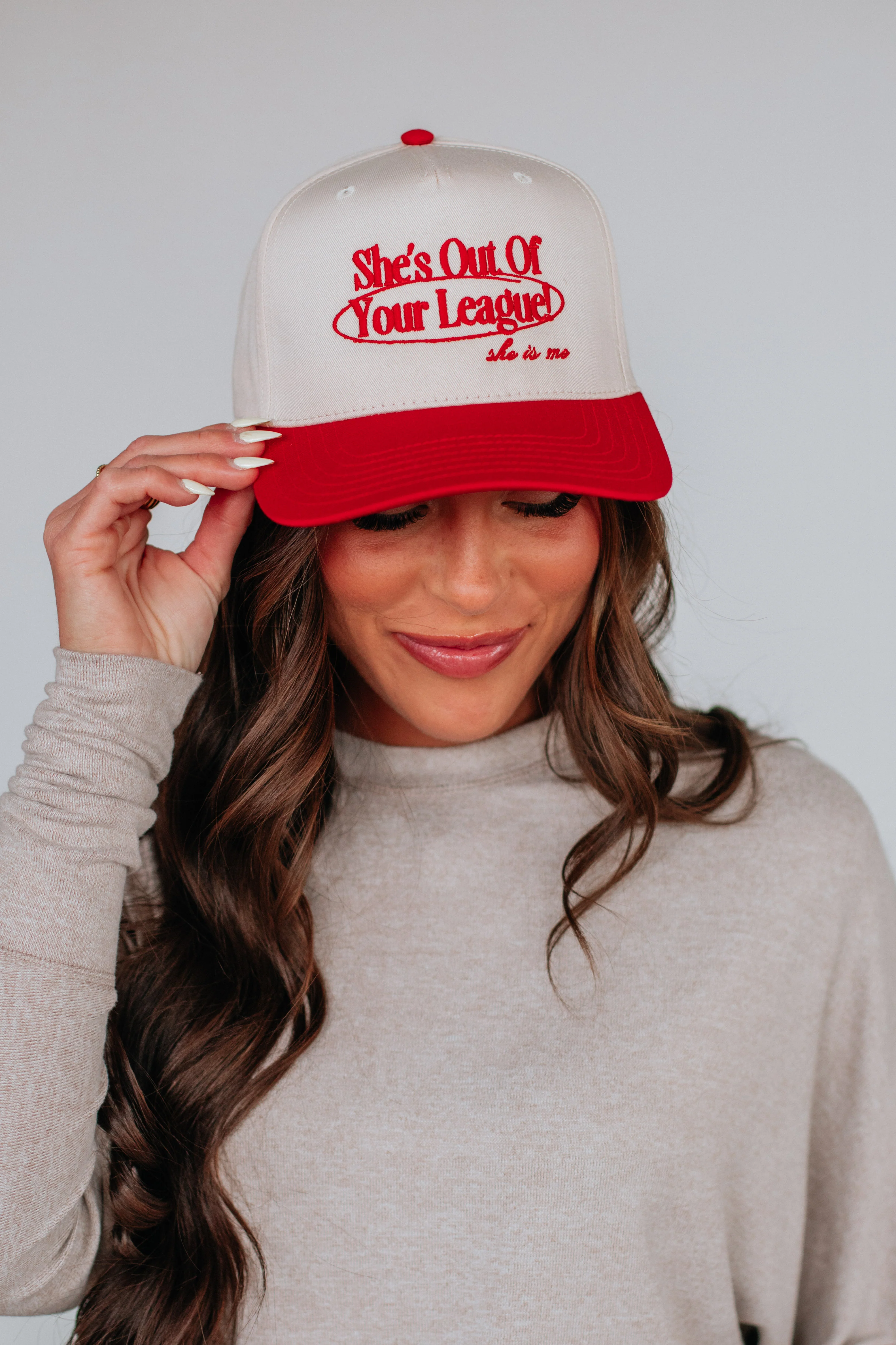 She's Out of Your League Trucker Hat