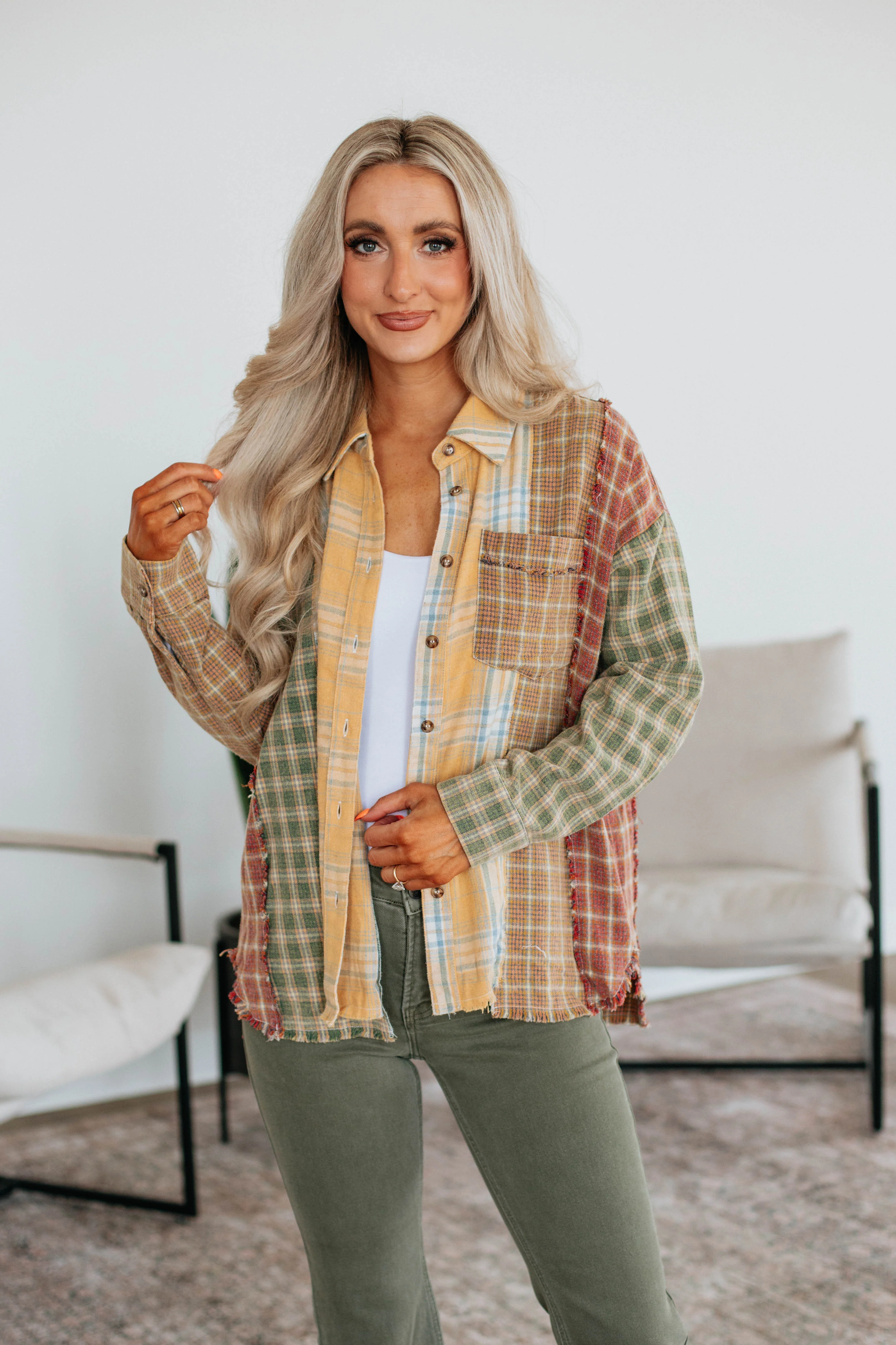 Tressia Flannel Top
