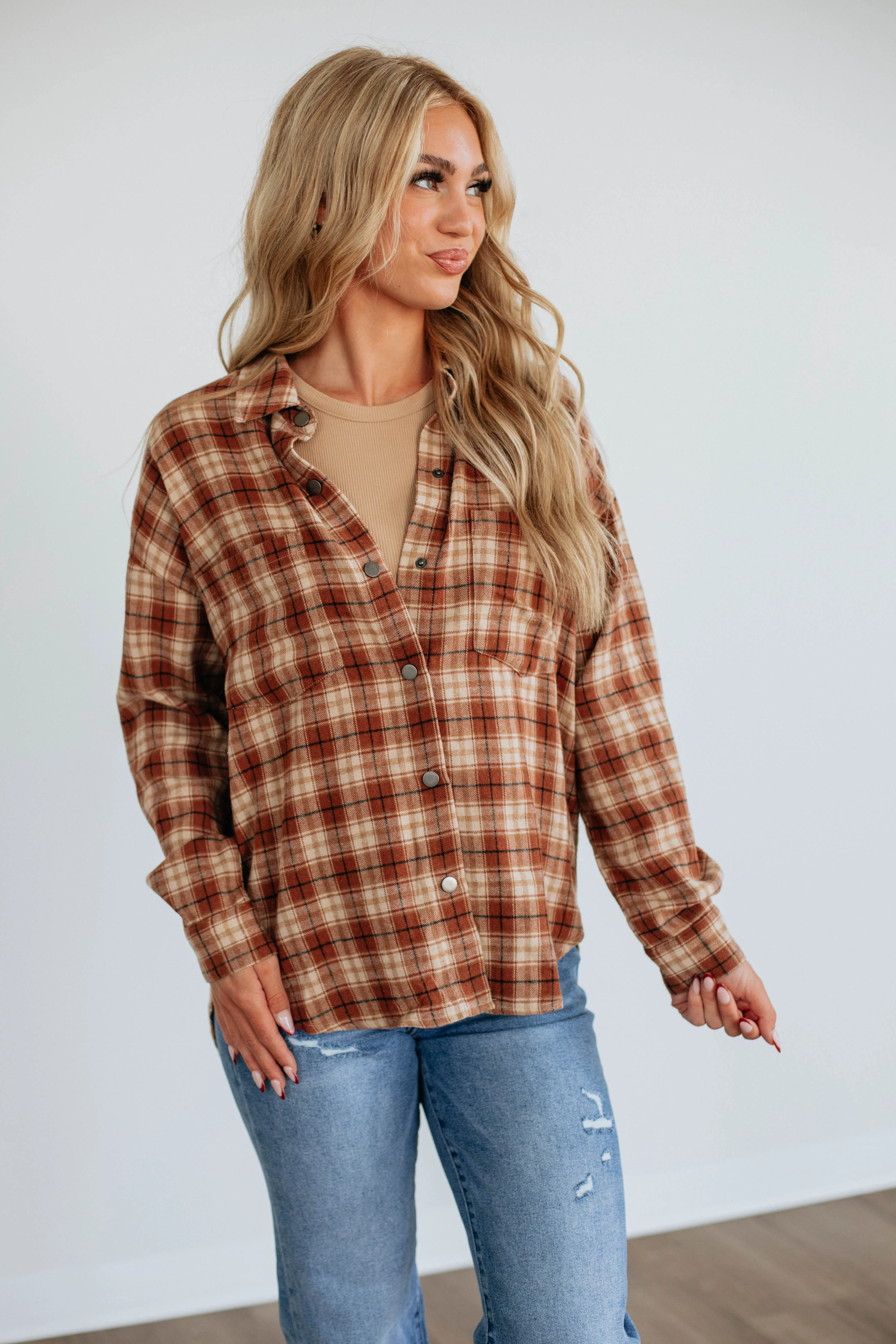Breton Flannel Top