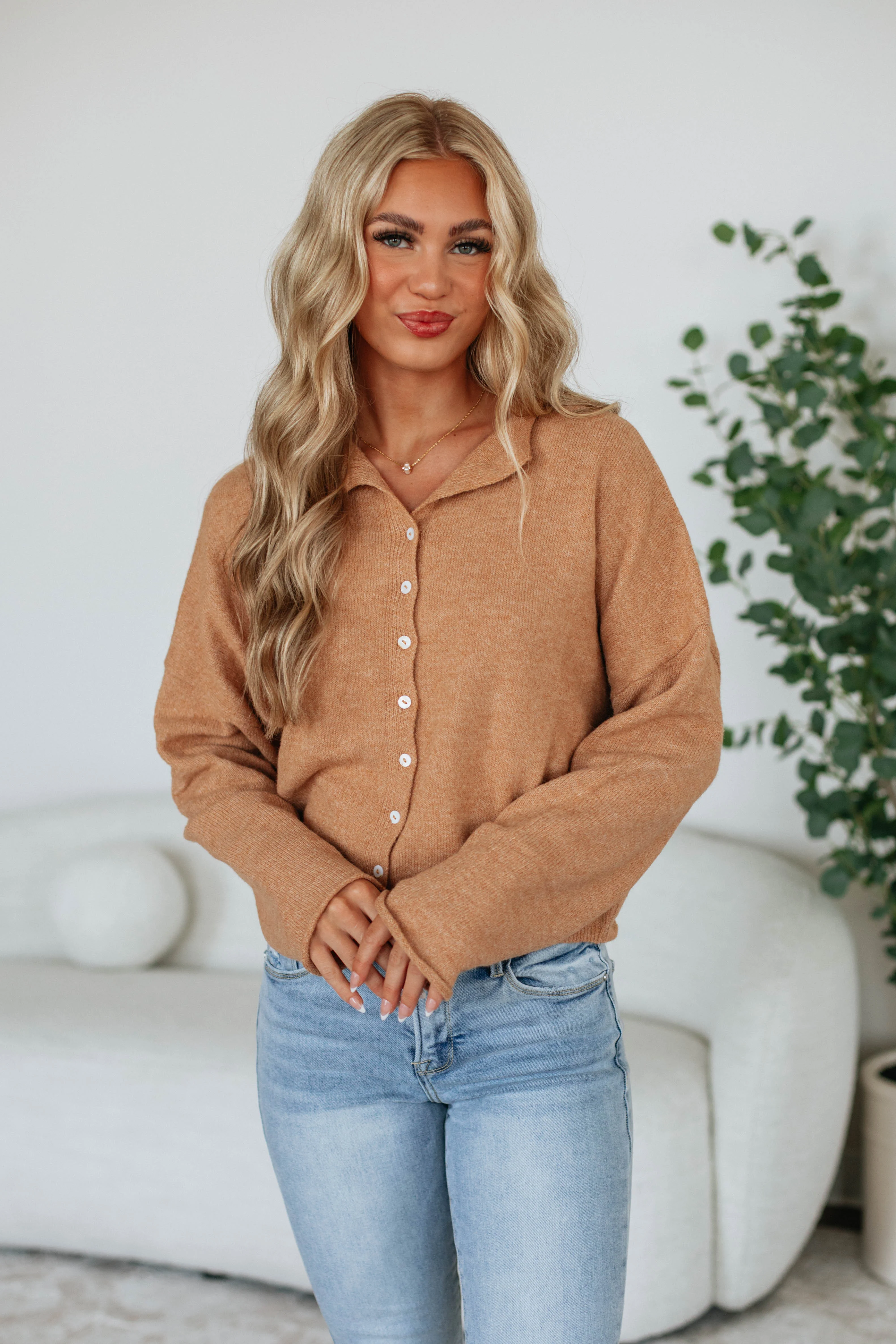 Brooke Cardigan - Camel