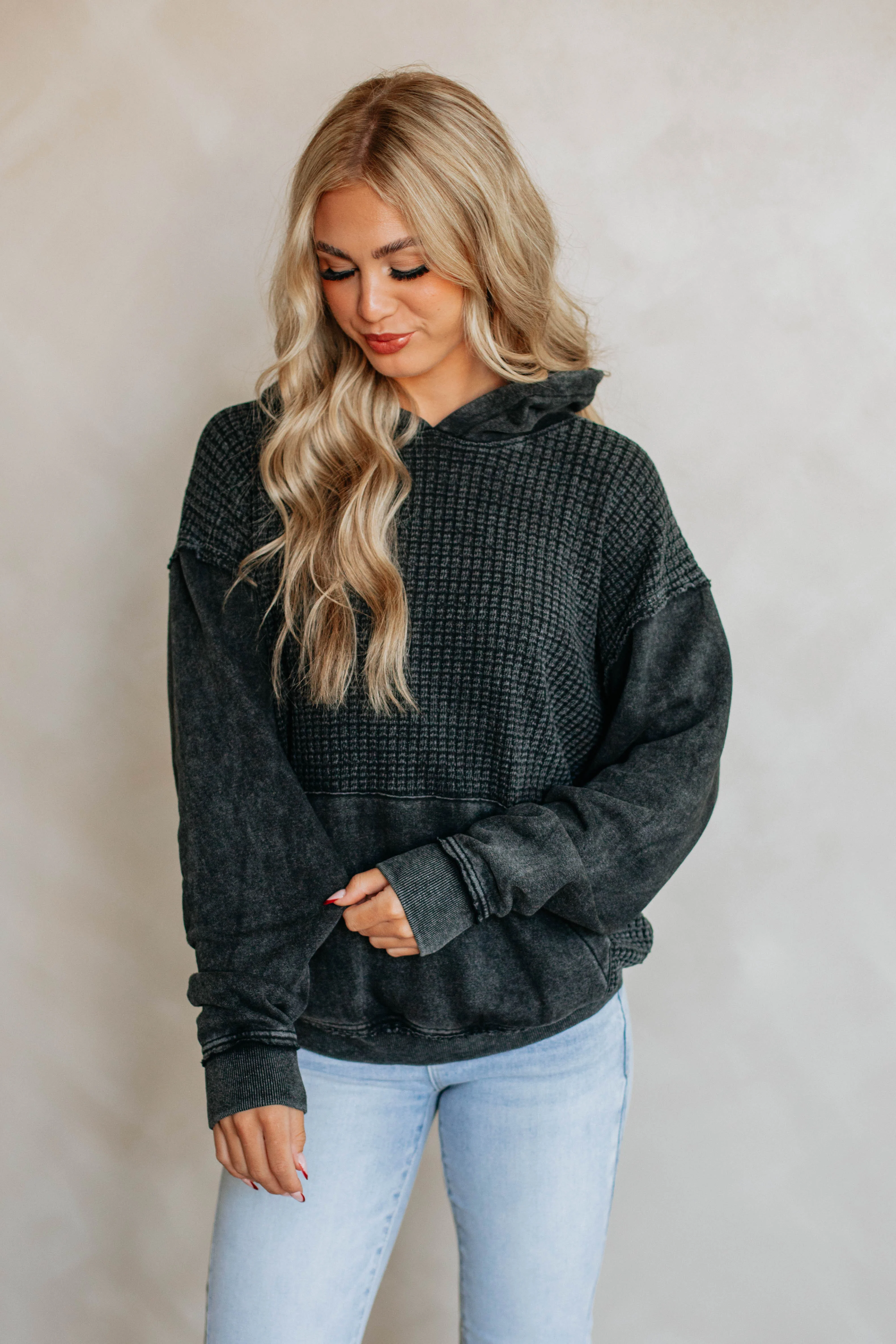 Avie Waffle Knit Pullover
