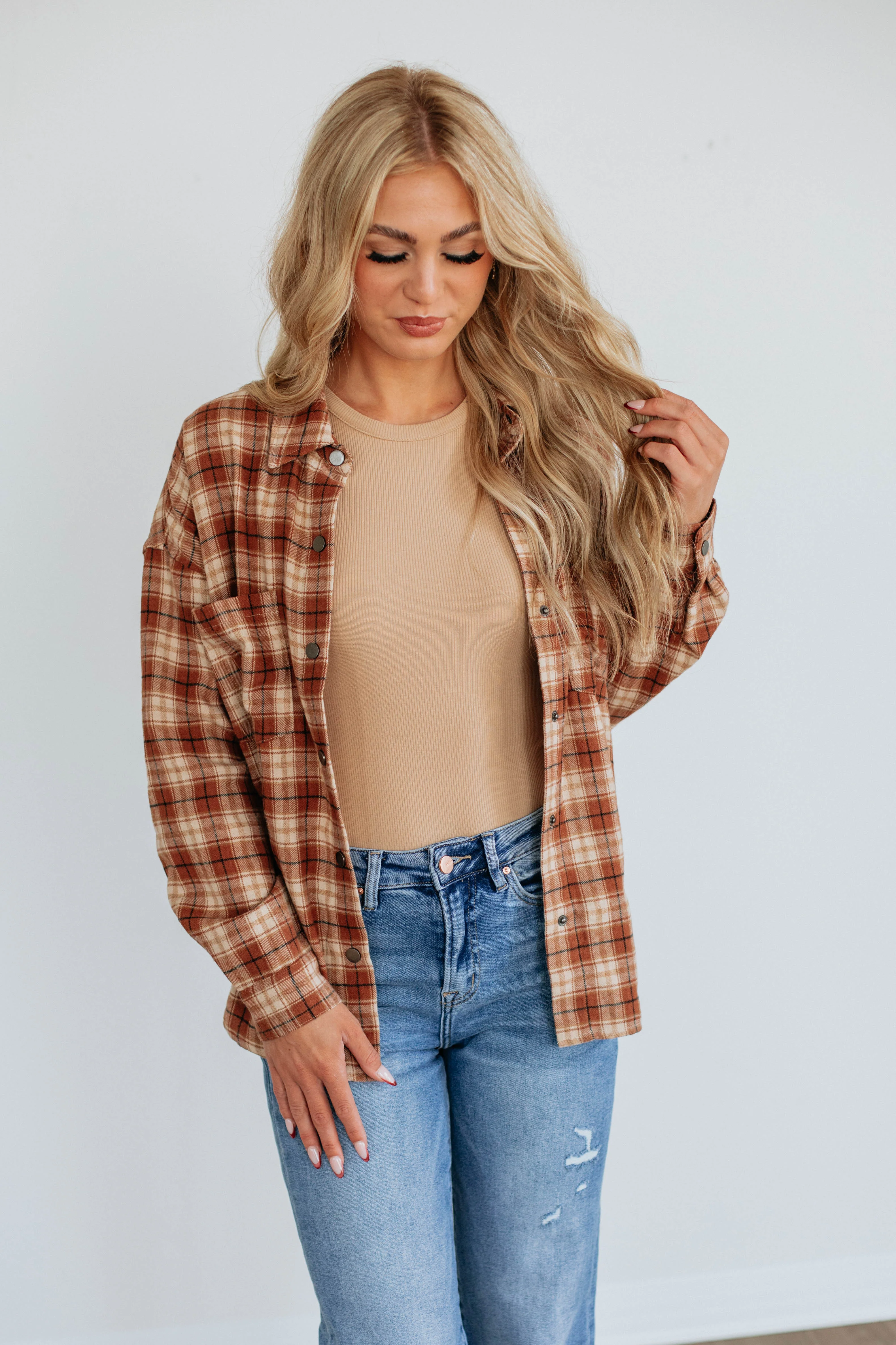 Breton Flannel Top