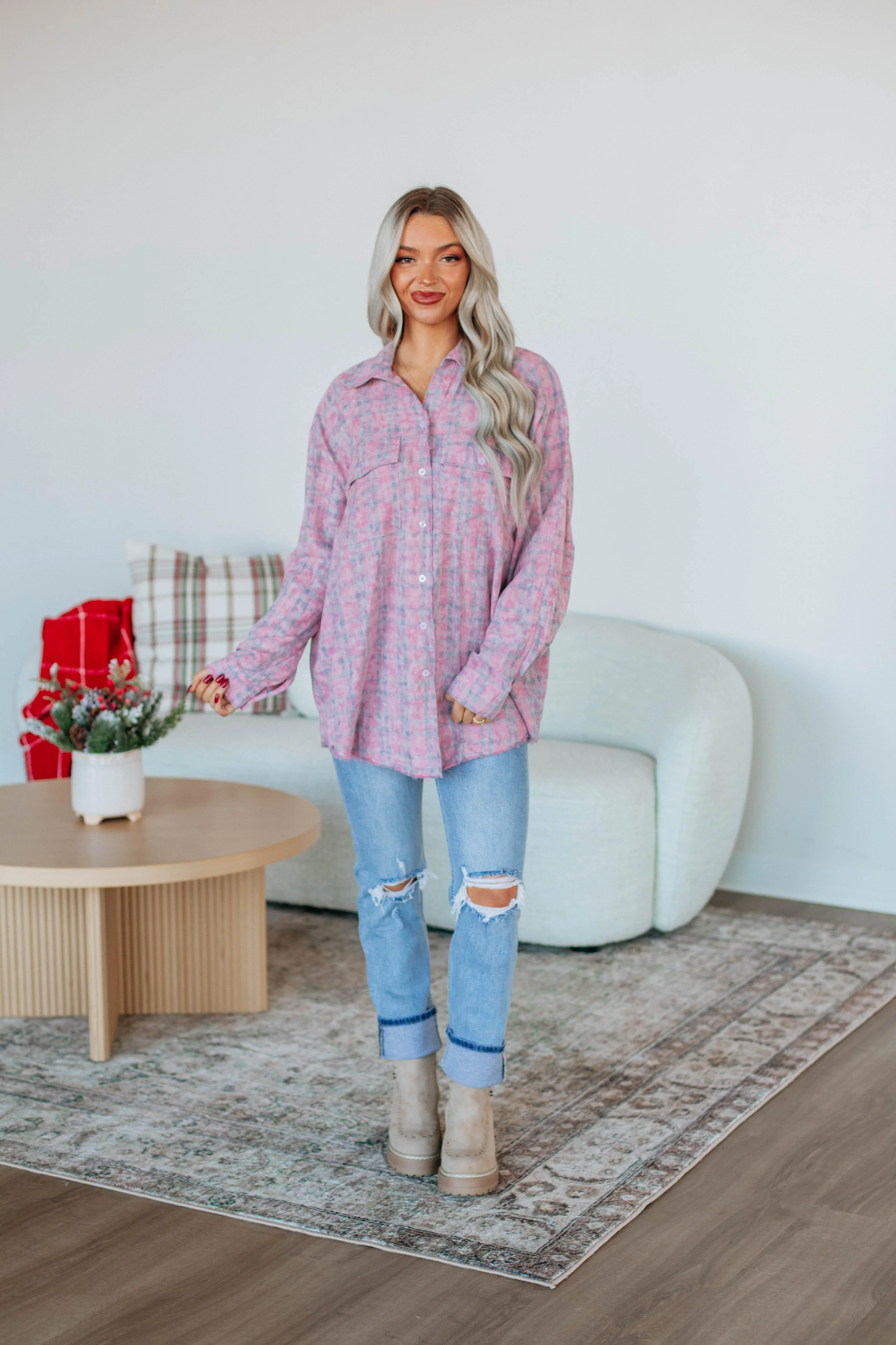Amrie Flannel Top