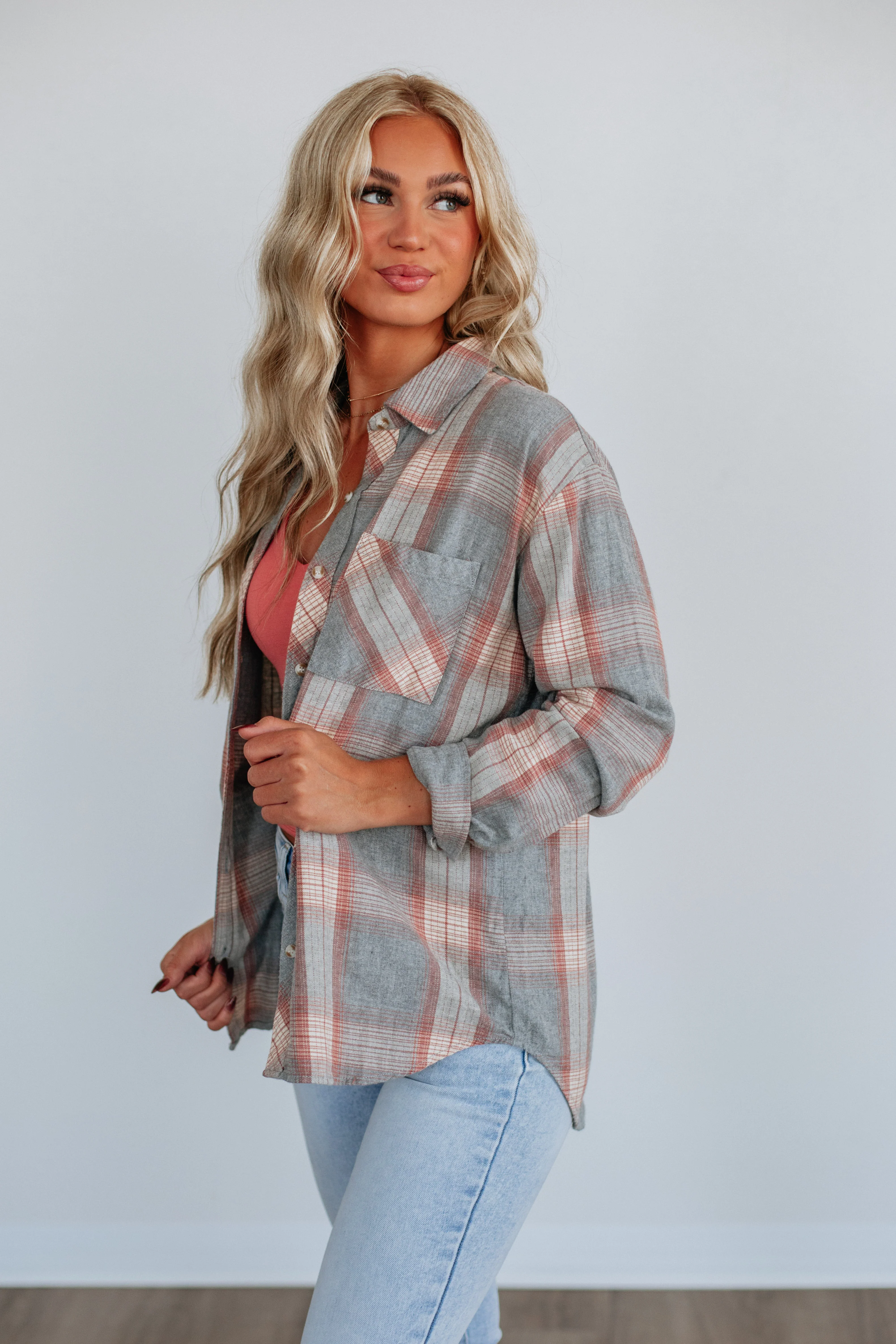 Jaime Flannel Top