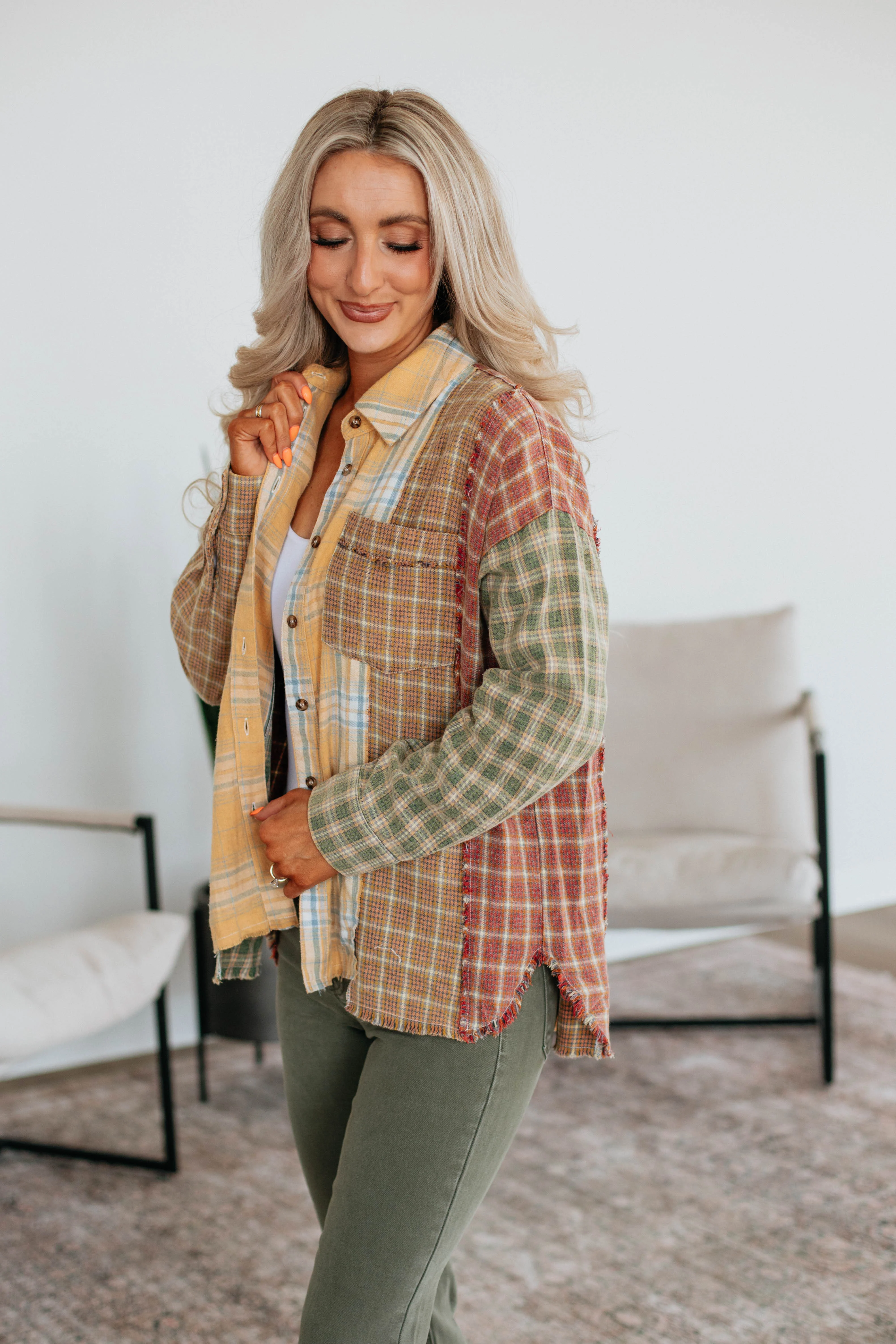 Tressia Flannel Top