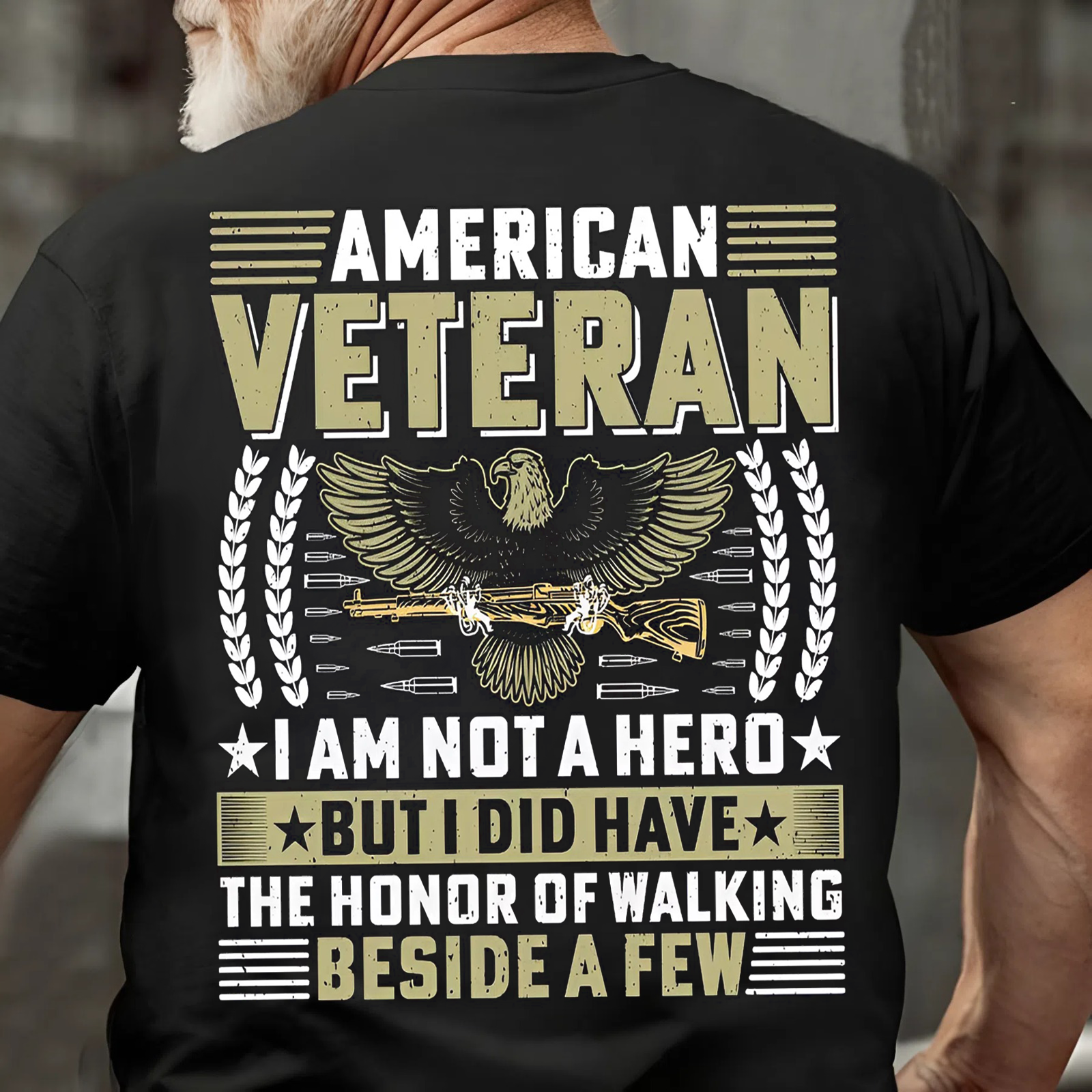 American Veteran T-Shirt – Honor of Serving Alongside Heroes – Military Tribute Tee