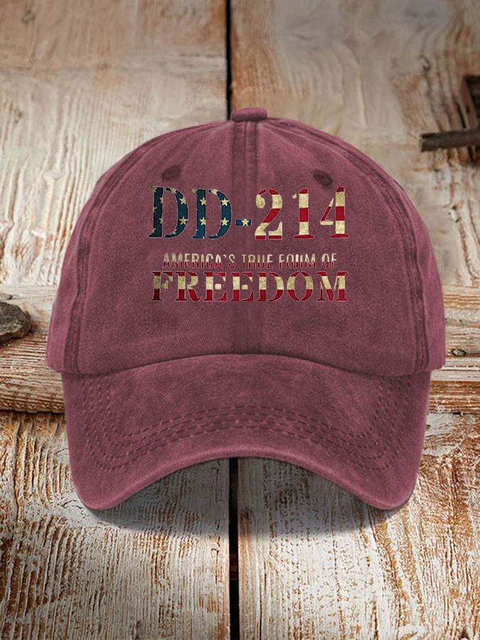 Men's DD-214 America's True  Form Of Freedom Hat