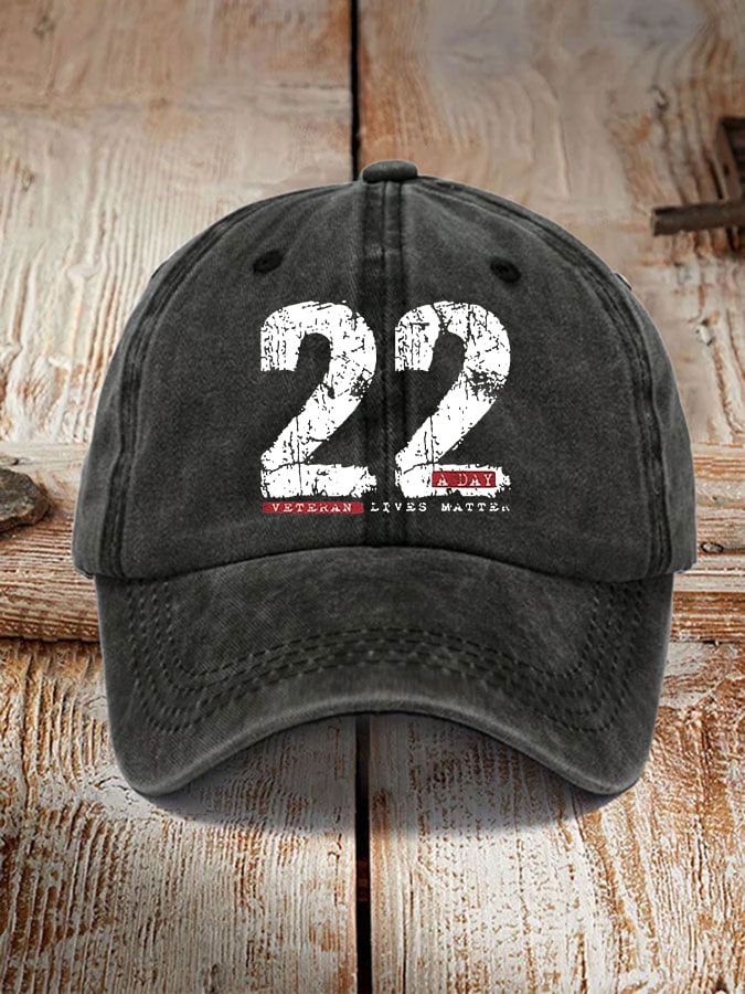 22 A Day veteran lives matter unisex vintage hat