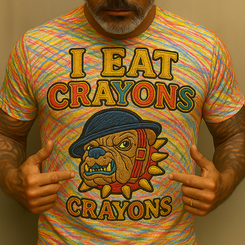 USMC Veteran Crayon Eater Print T-shirt