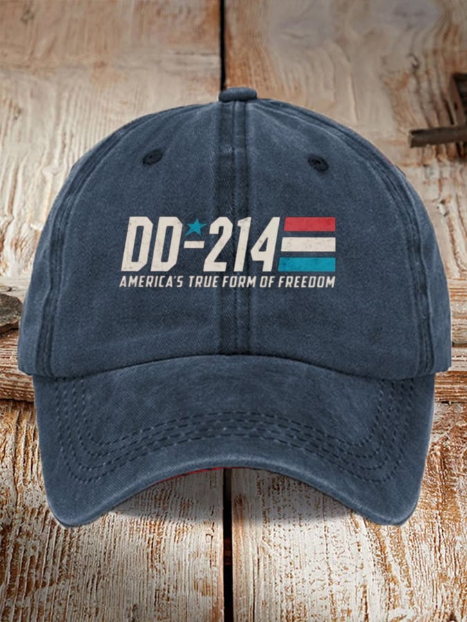 Unisex  Veteran's DD-214 Veterans Print Baseball Cap