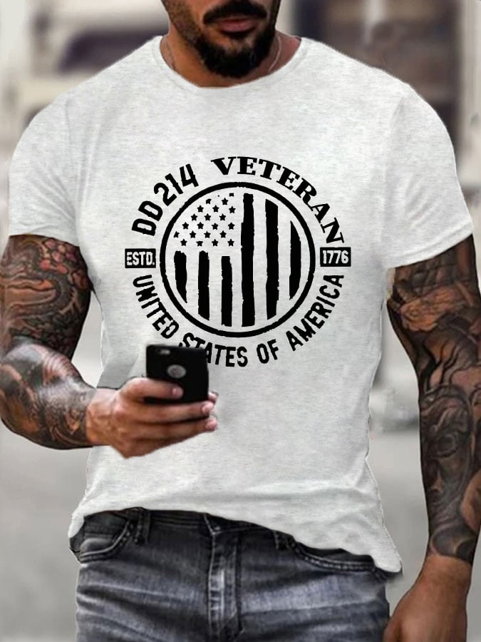 Men's DD 214 Veteran Print T-Shirt