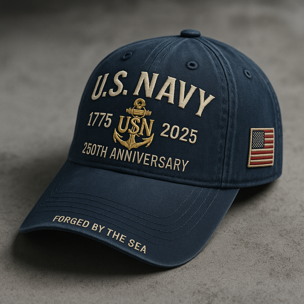 NAVY VETERAN TRIBUTE 250TH— U.S. NAVY ANNIVERSARY CAP