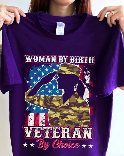 Veteran By Choice Pattern 100% Cotton T-Shirt